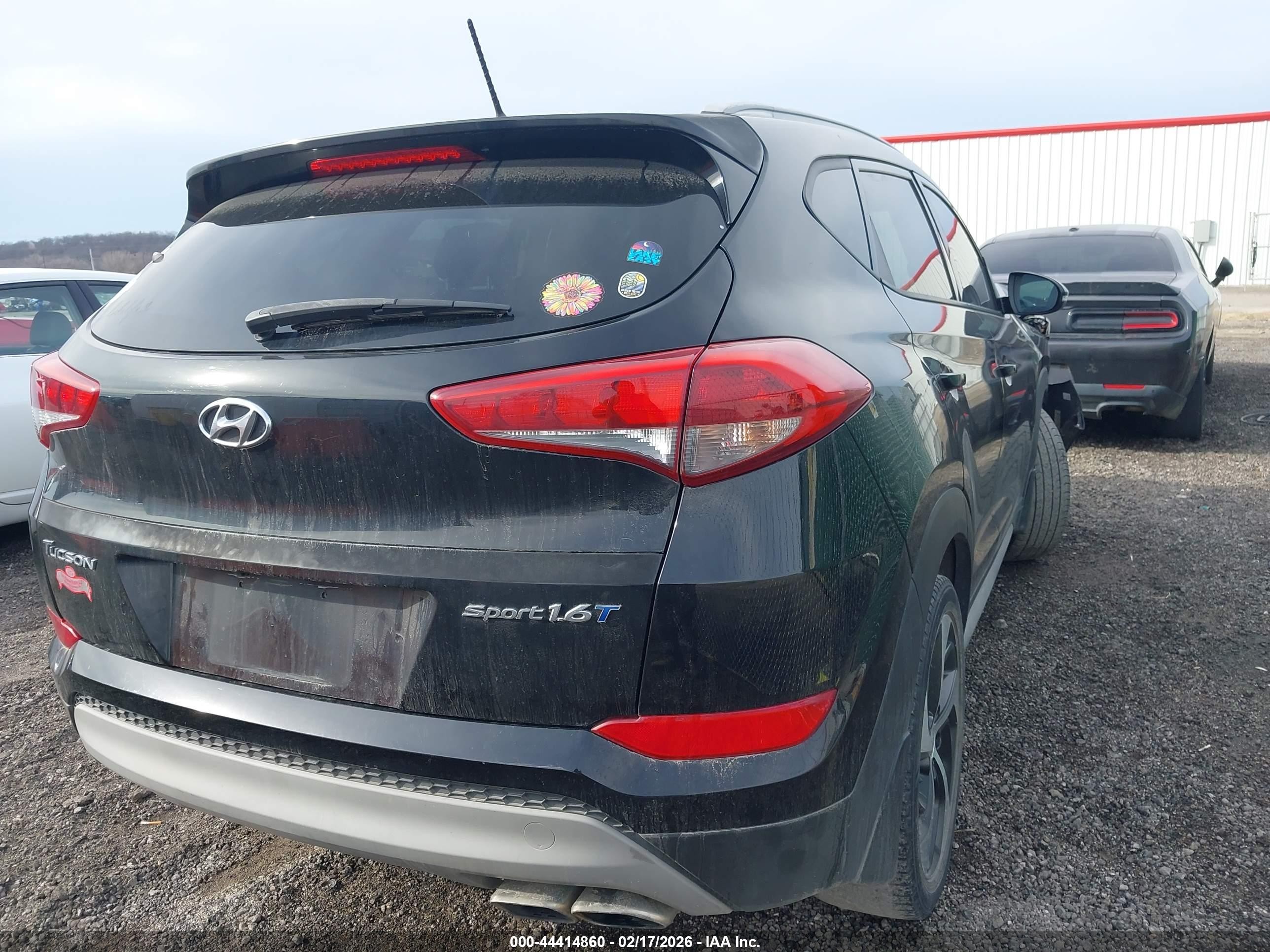 2017 Hyundai Tucson Sport Black vin: KM8J33A25HU583081
