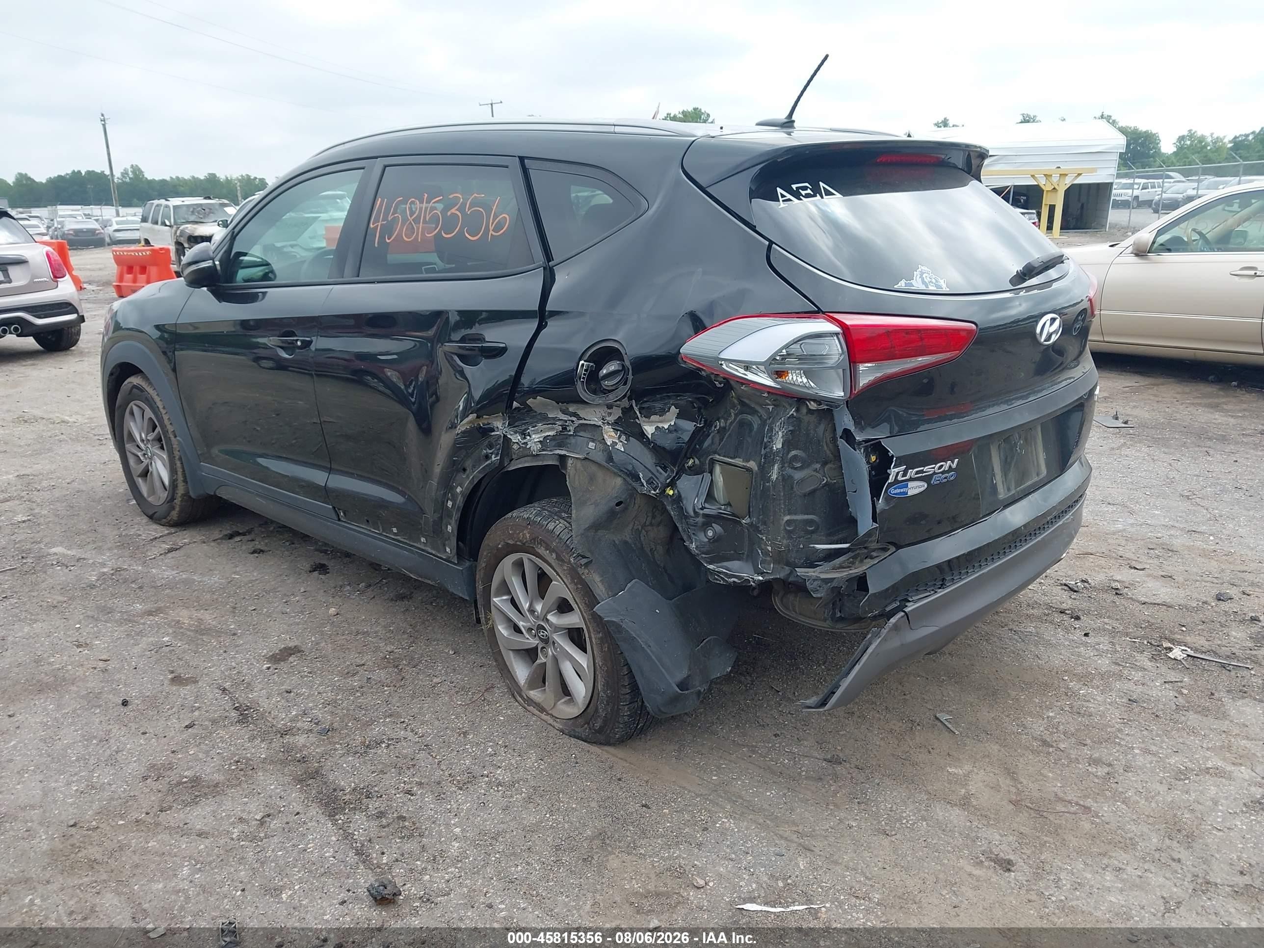 2016 Hyundai Tucson Eco Black vin: KM8J33A27GU082403