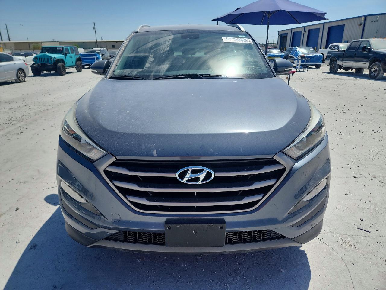 2016 Hyundai Tucson Eco Gray vin: KM8J33A28GU047854