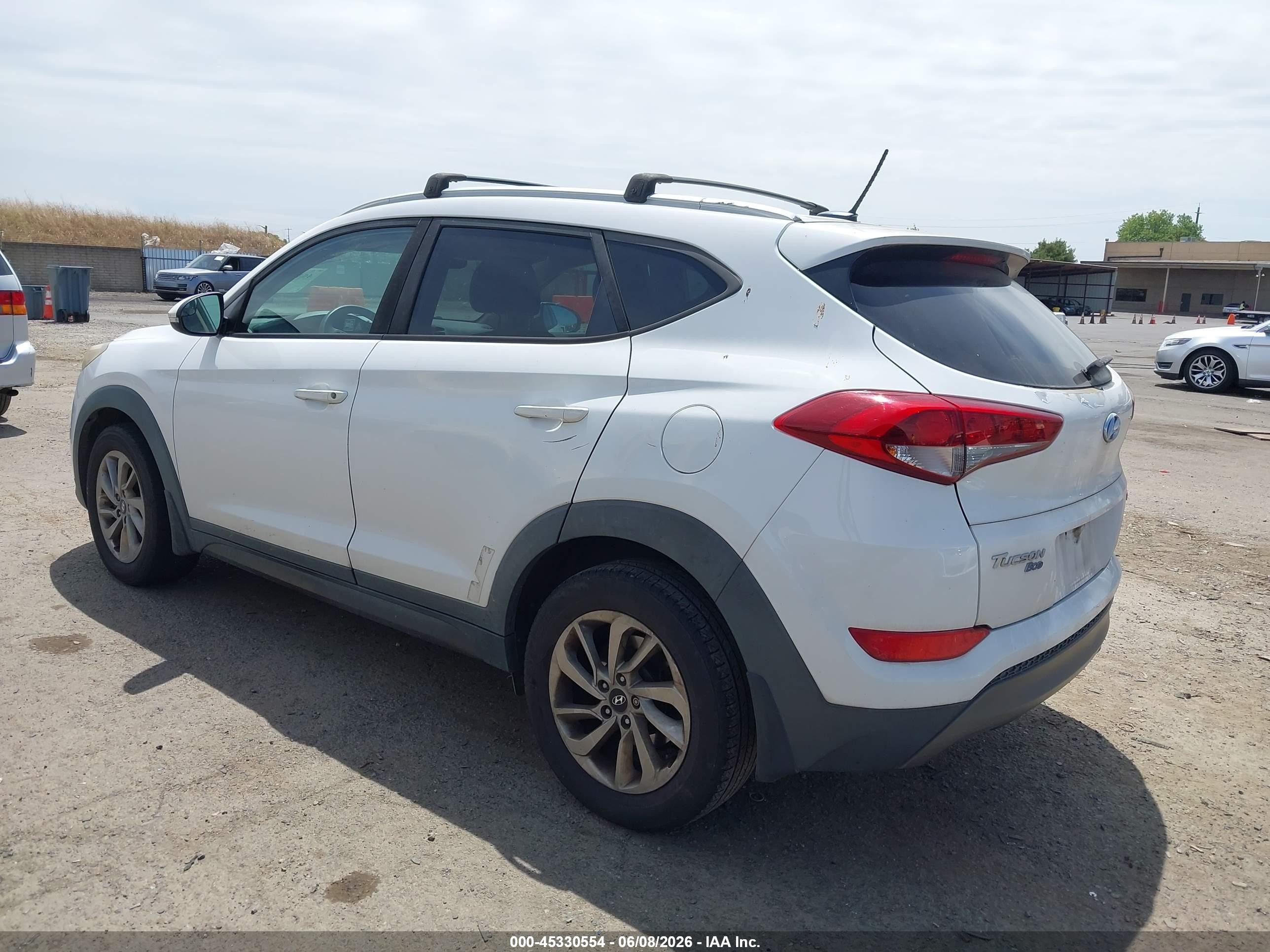 2016 Hyundai Tucson Eco Белый vin: KM8J33A29GU227926