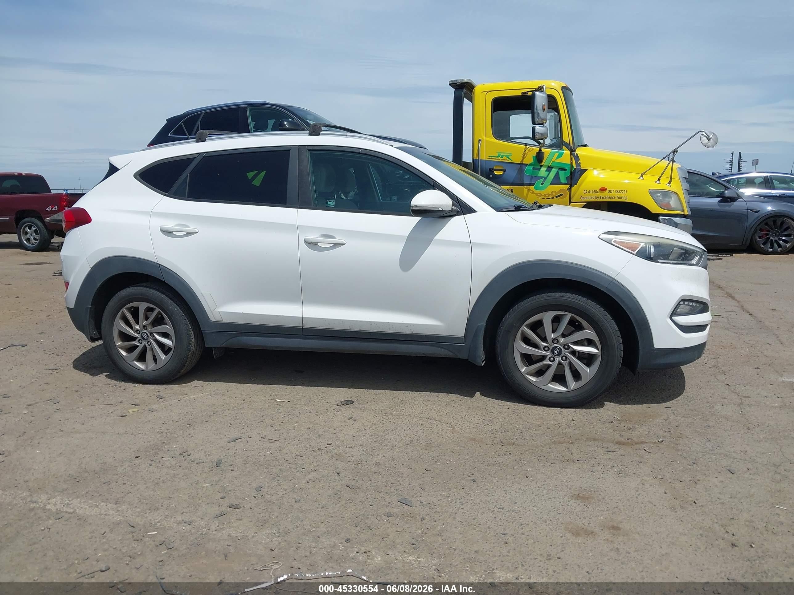 2016 Hyundai Tucson Eco Белый vin: KM8J33A29GU227926