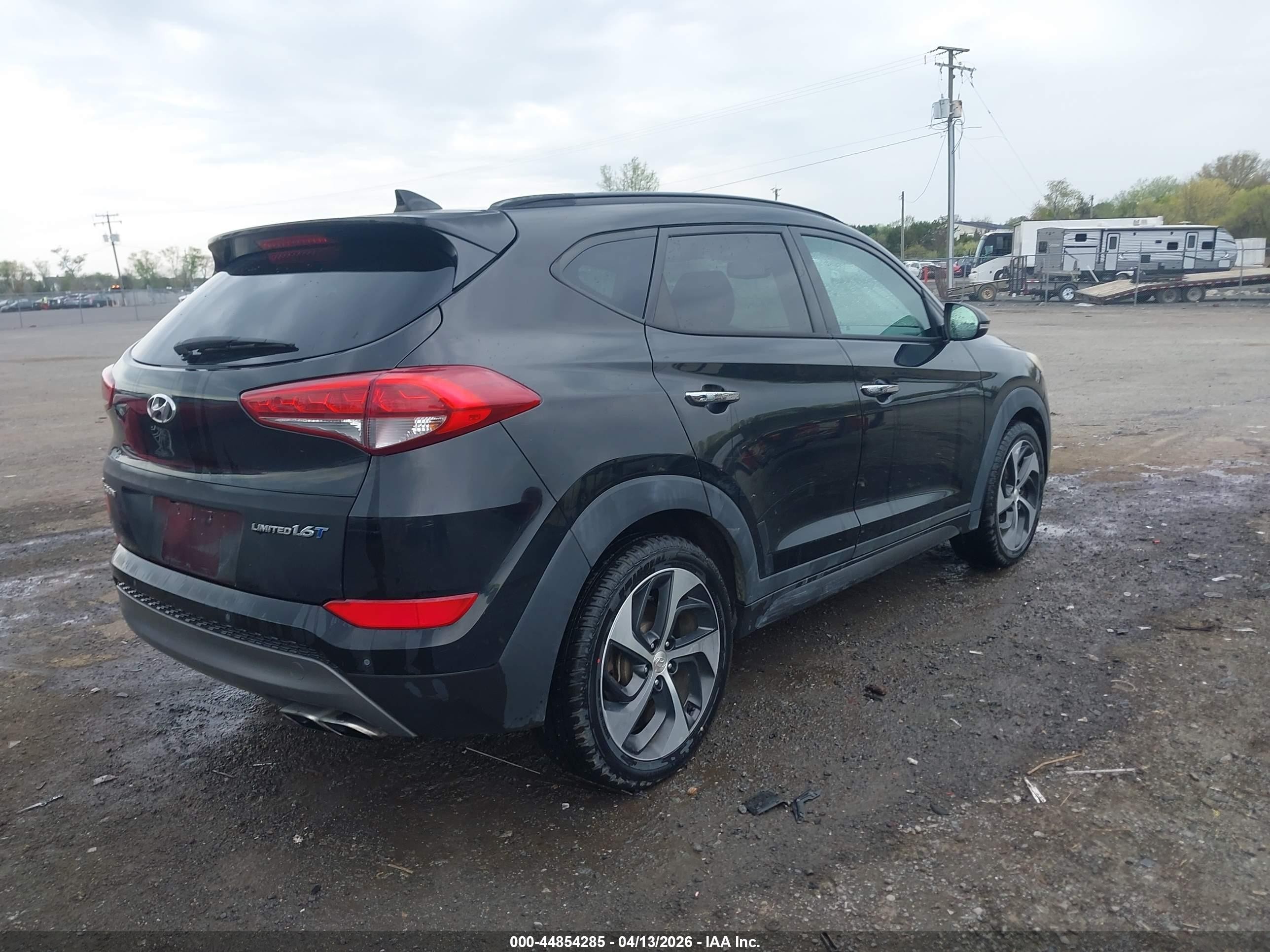 2016 Hyundai Tucson Limited Black vin: KM8J33A2XGU089054