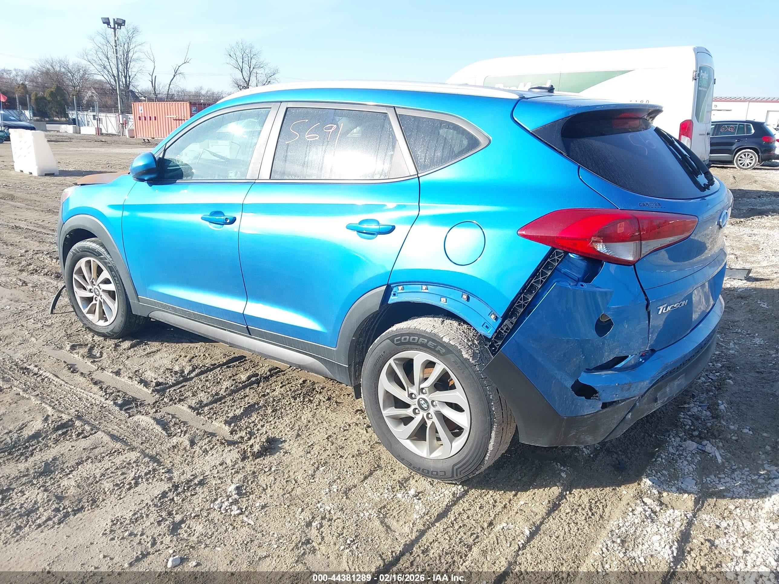 2016 Hyundai Tucson Se Синий vin: KM8J33A41GU224472