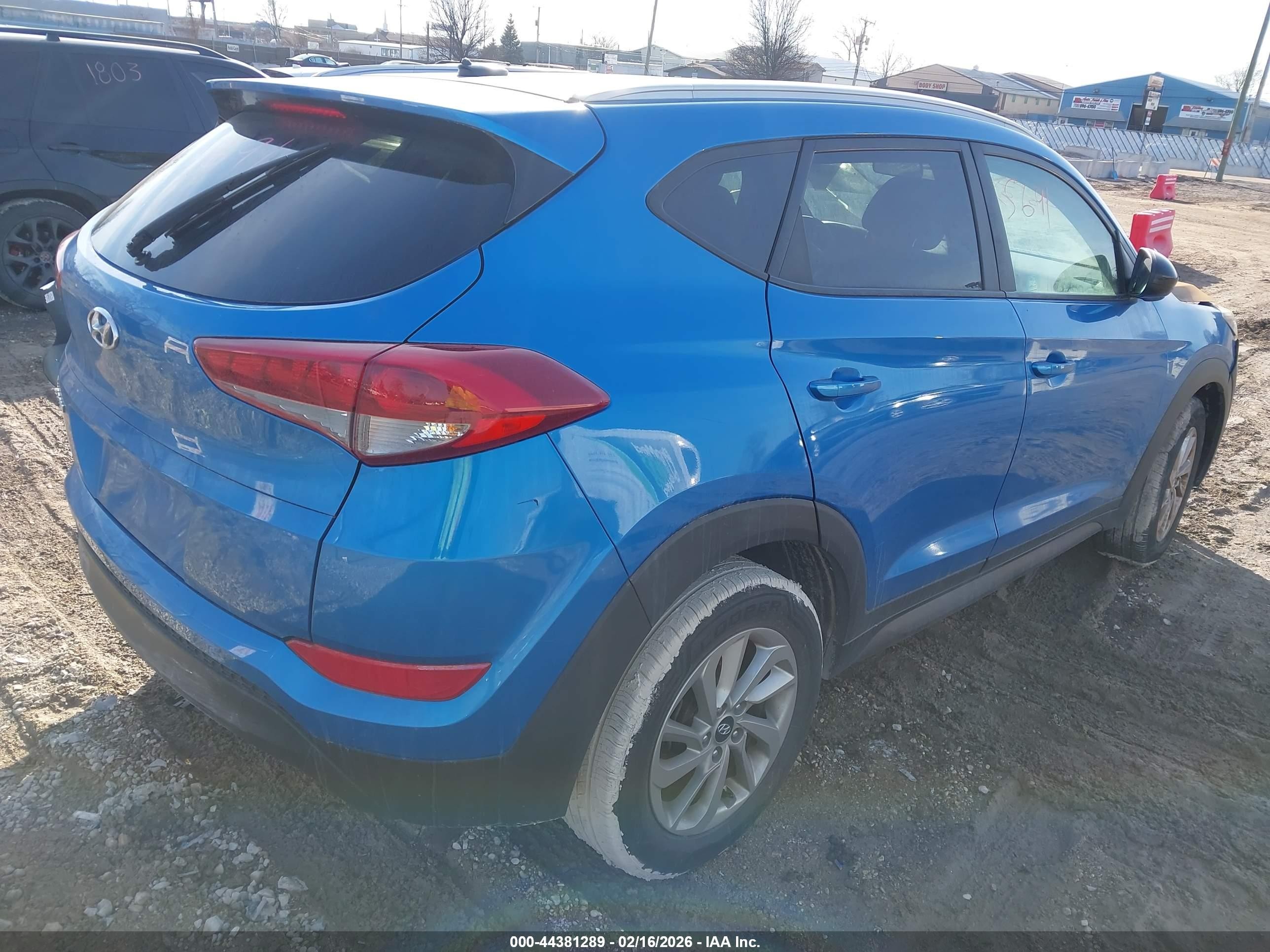 2016 Hyundai Tucson Se Синий vin: KM8J33A41GU224472