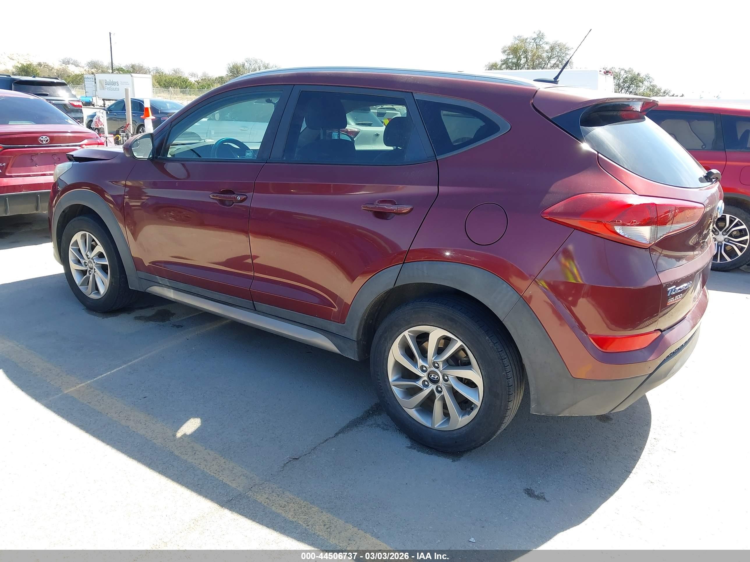 2017 Hyundai Tucson Se Red vin: KM8J33A41HU259403