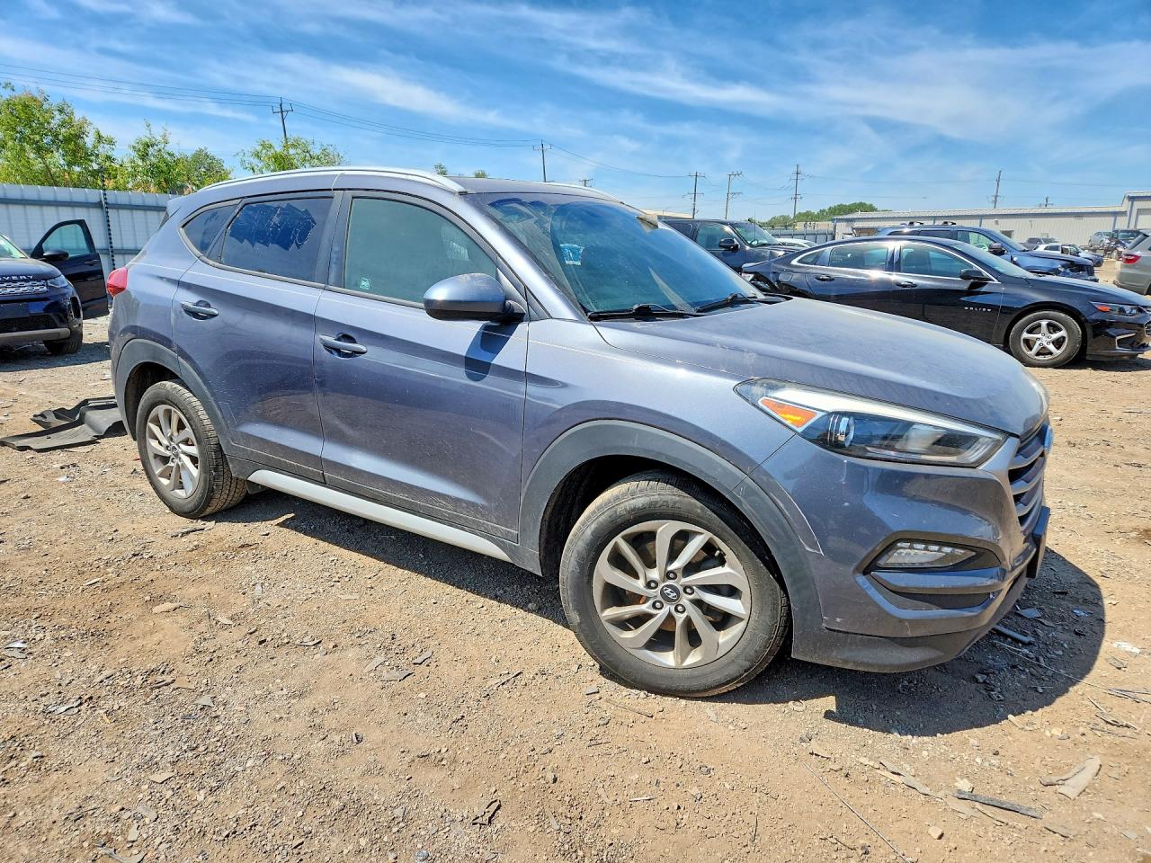2017 Hyundai Tucson Se Gray vin: KM8J33A41HU596234