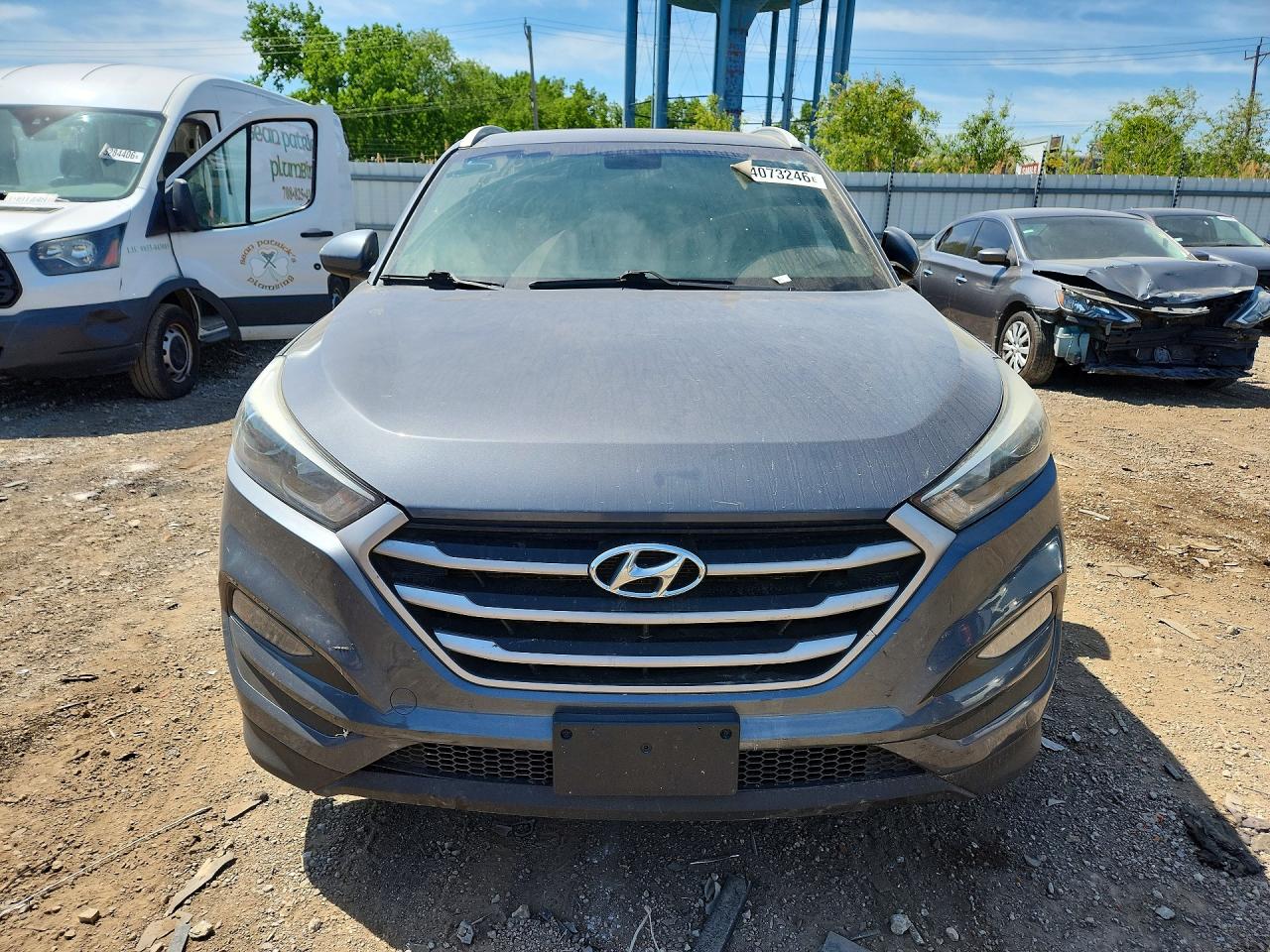 2017 Hyundai Tucson Se Gray vin: KM8J33A41HU596234