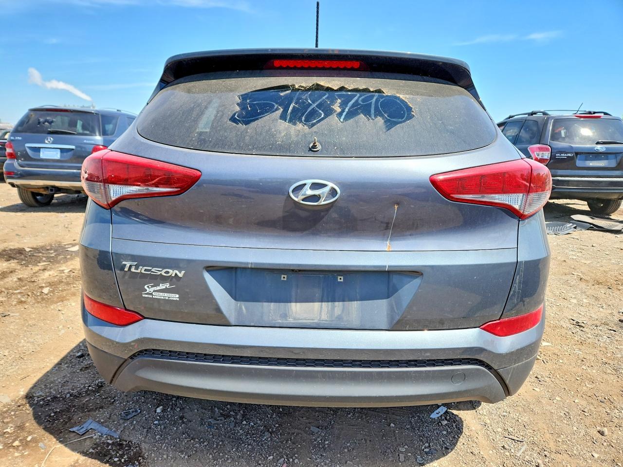 2017 Hyundai Tucson Se Gray vin: KM8J33A41HU596234