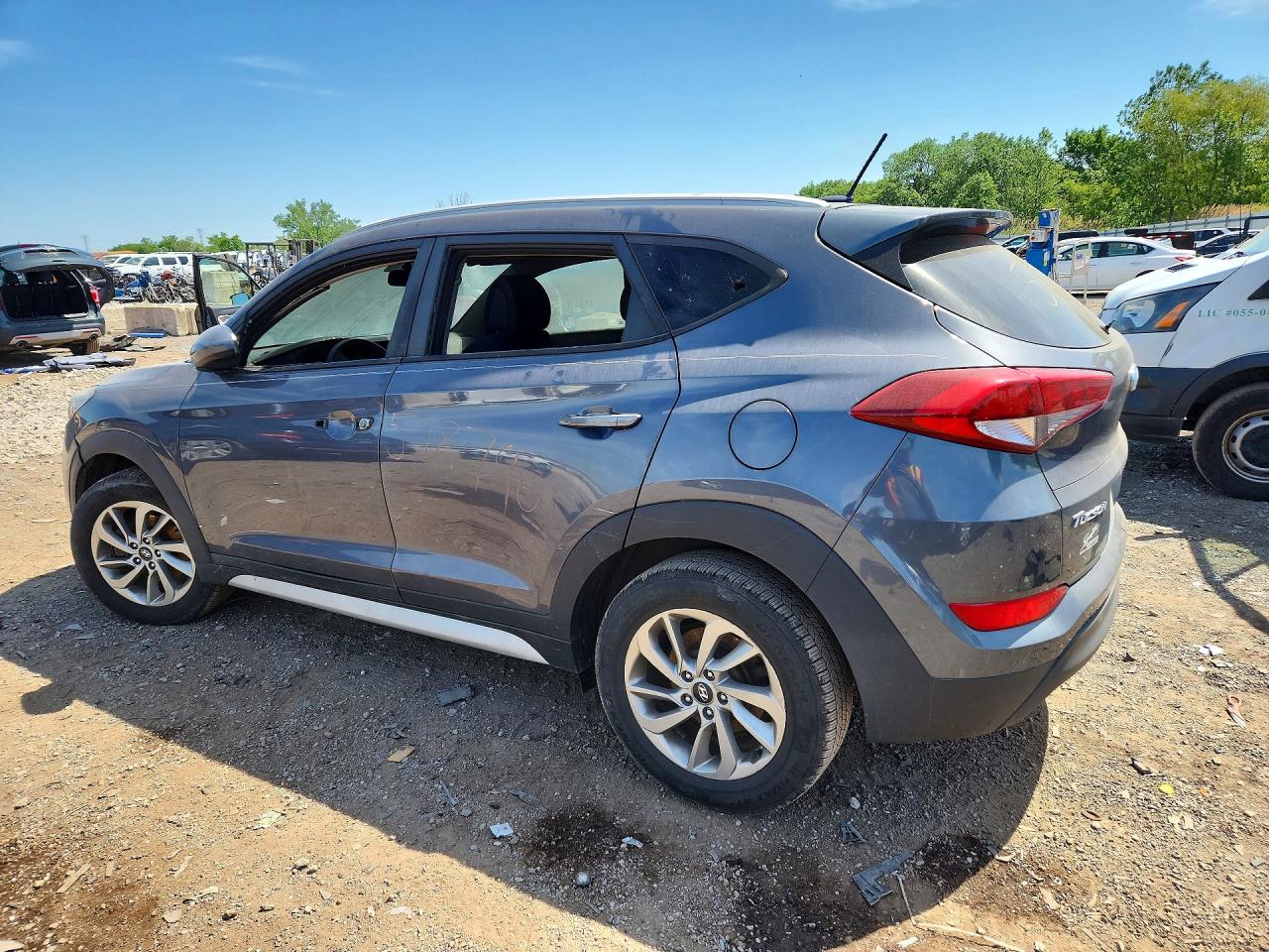 2017 Hyundai Tucson Se Gray vin: KM8J33A41HU596234