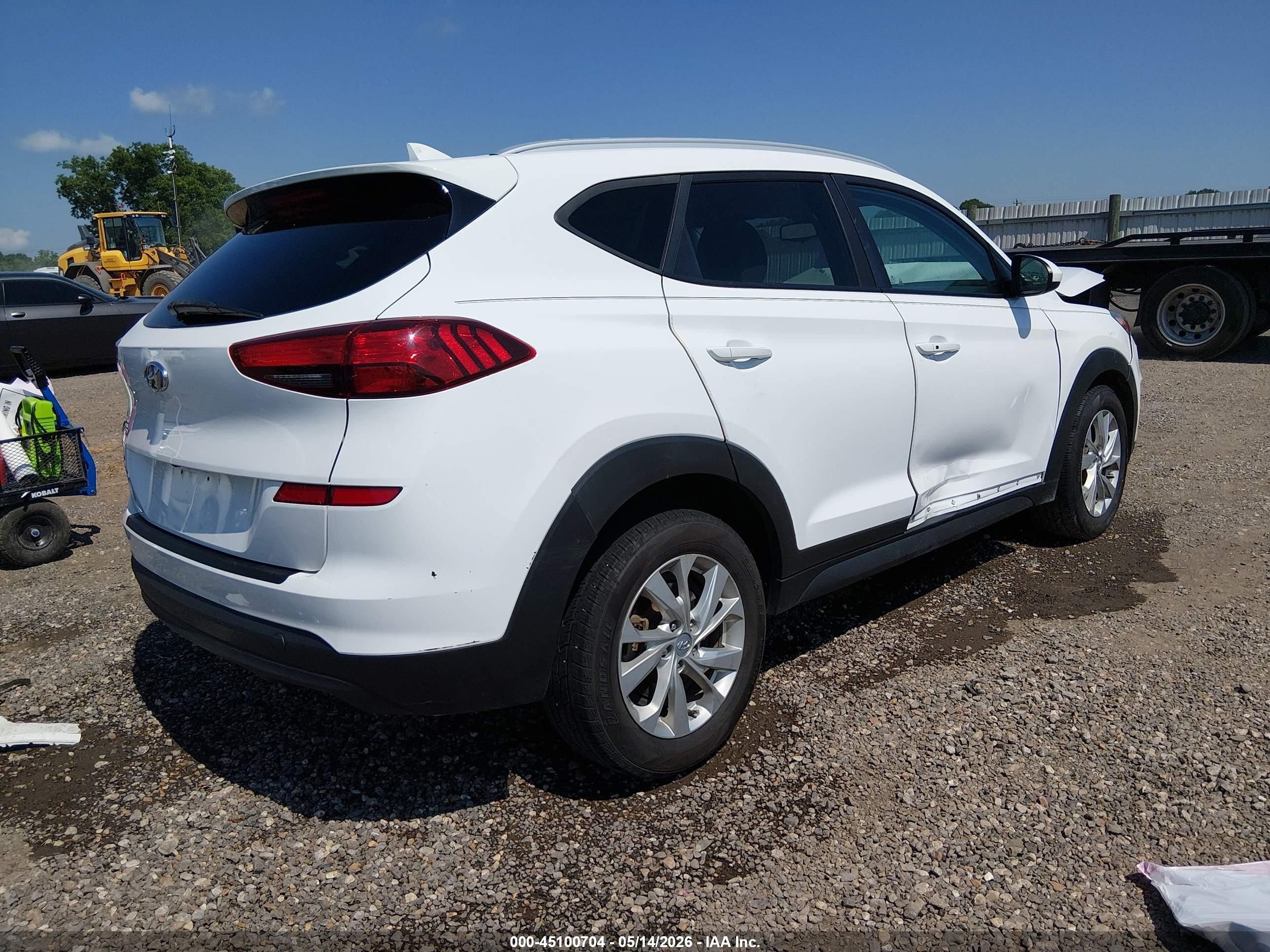 2020 Hyundai Tucson Value White vin: KM8J33A41LU112135