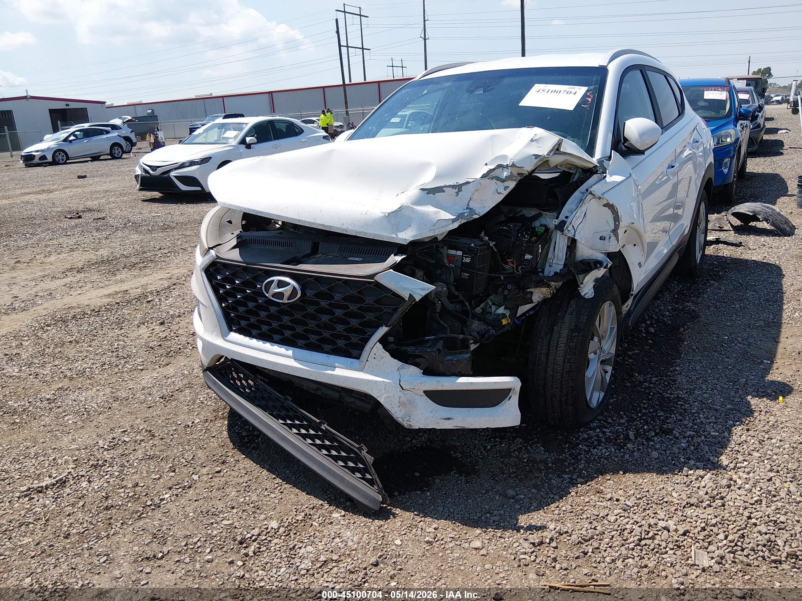 2020 Hyundai Tucson Value White vin: KM8J33A41LU112135