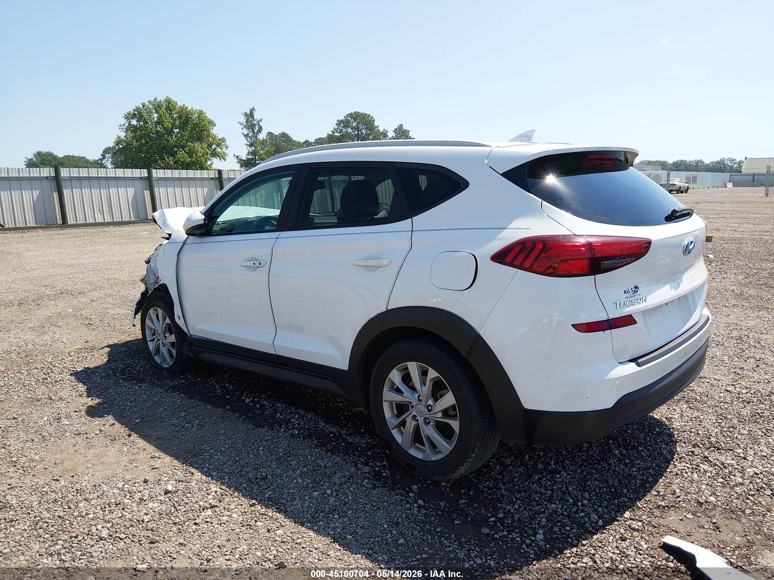 2020 Hyundai Tucson Value White vin: KM8J33A41LU112135