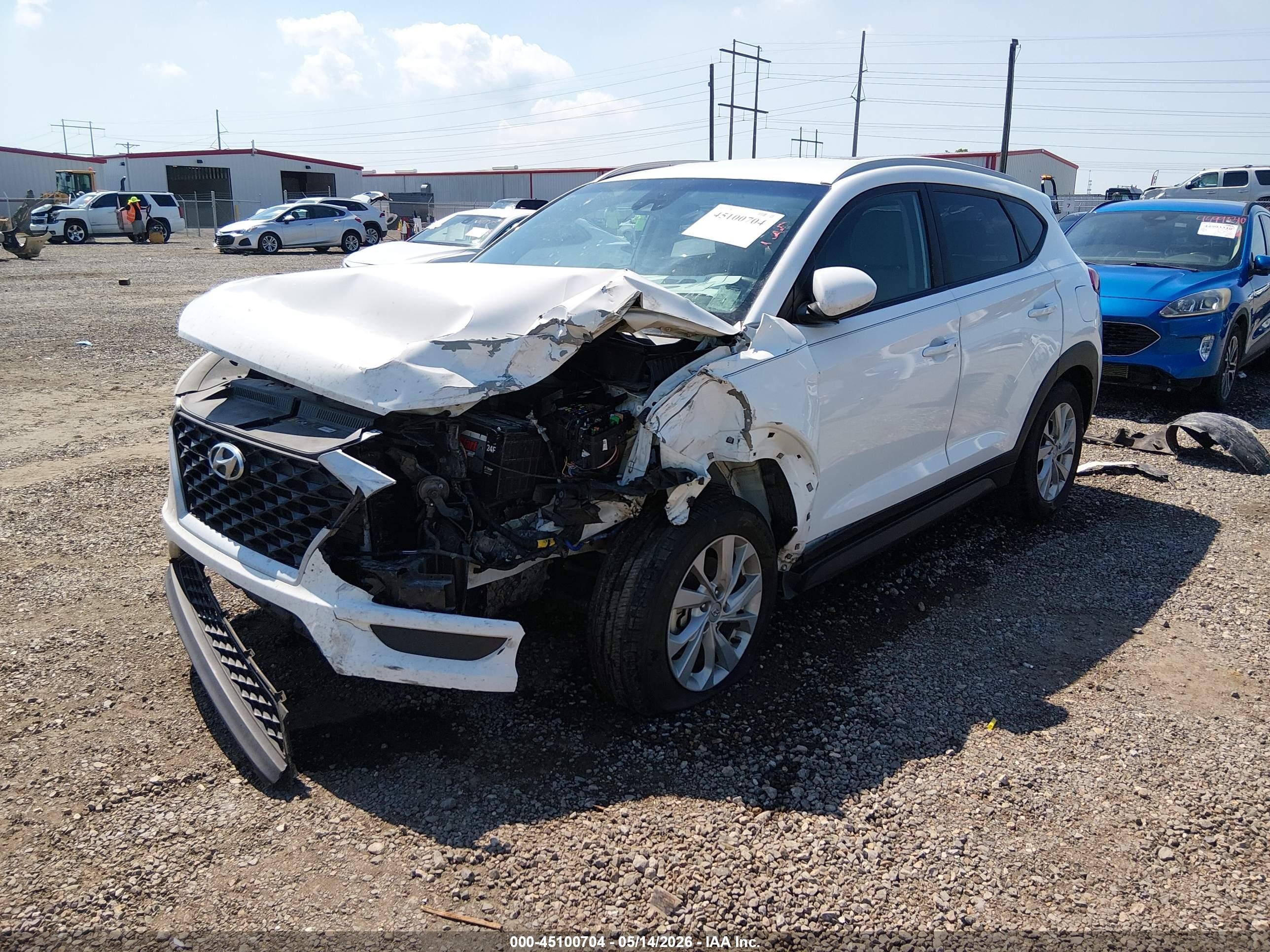 2020 Hyundai Tucson Value White vin: KM8J33A41LU112135