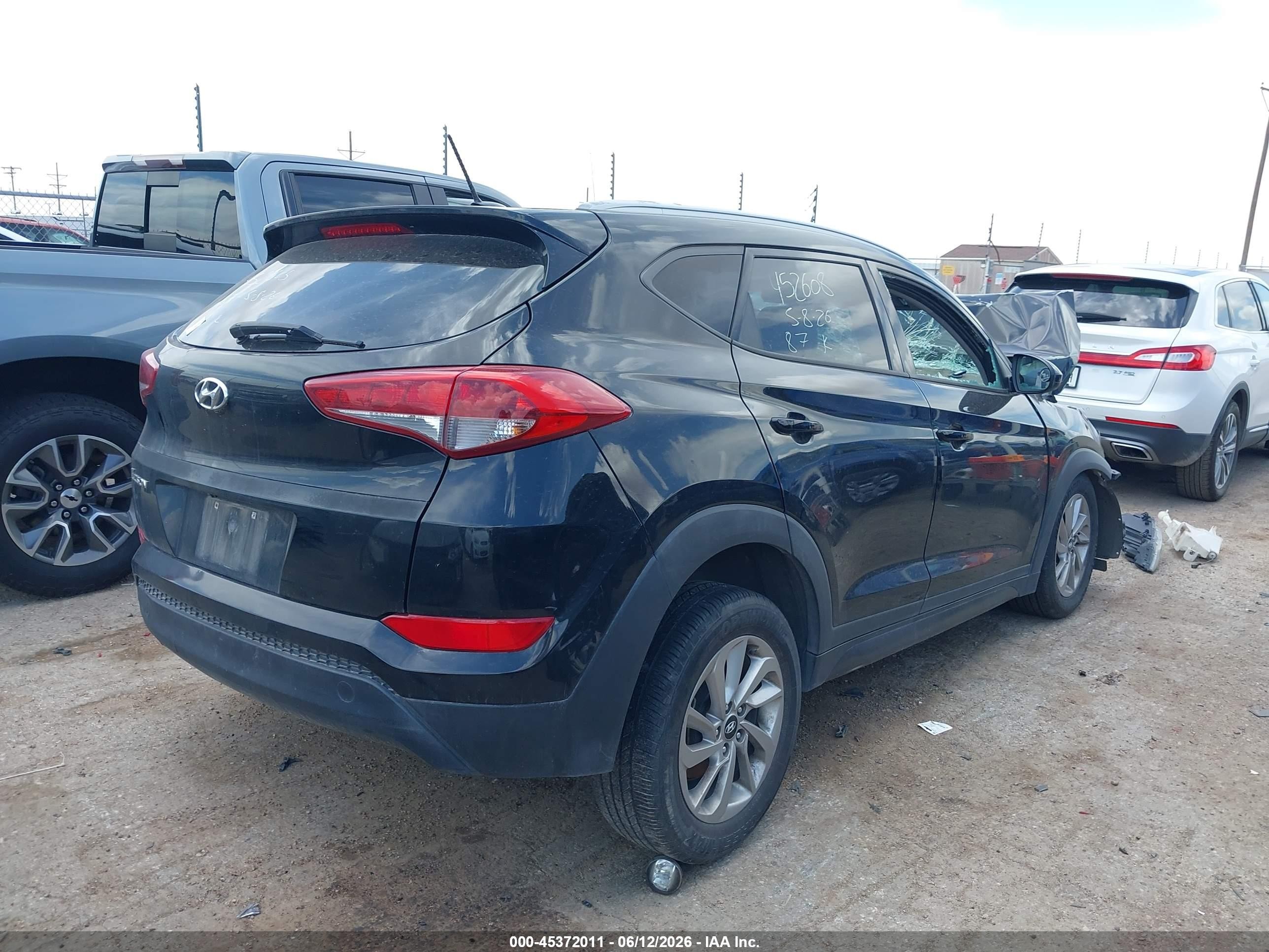 2016 Hyundai Tucson Se Black vin: KM8J33A42GU069799