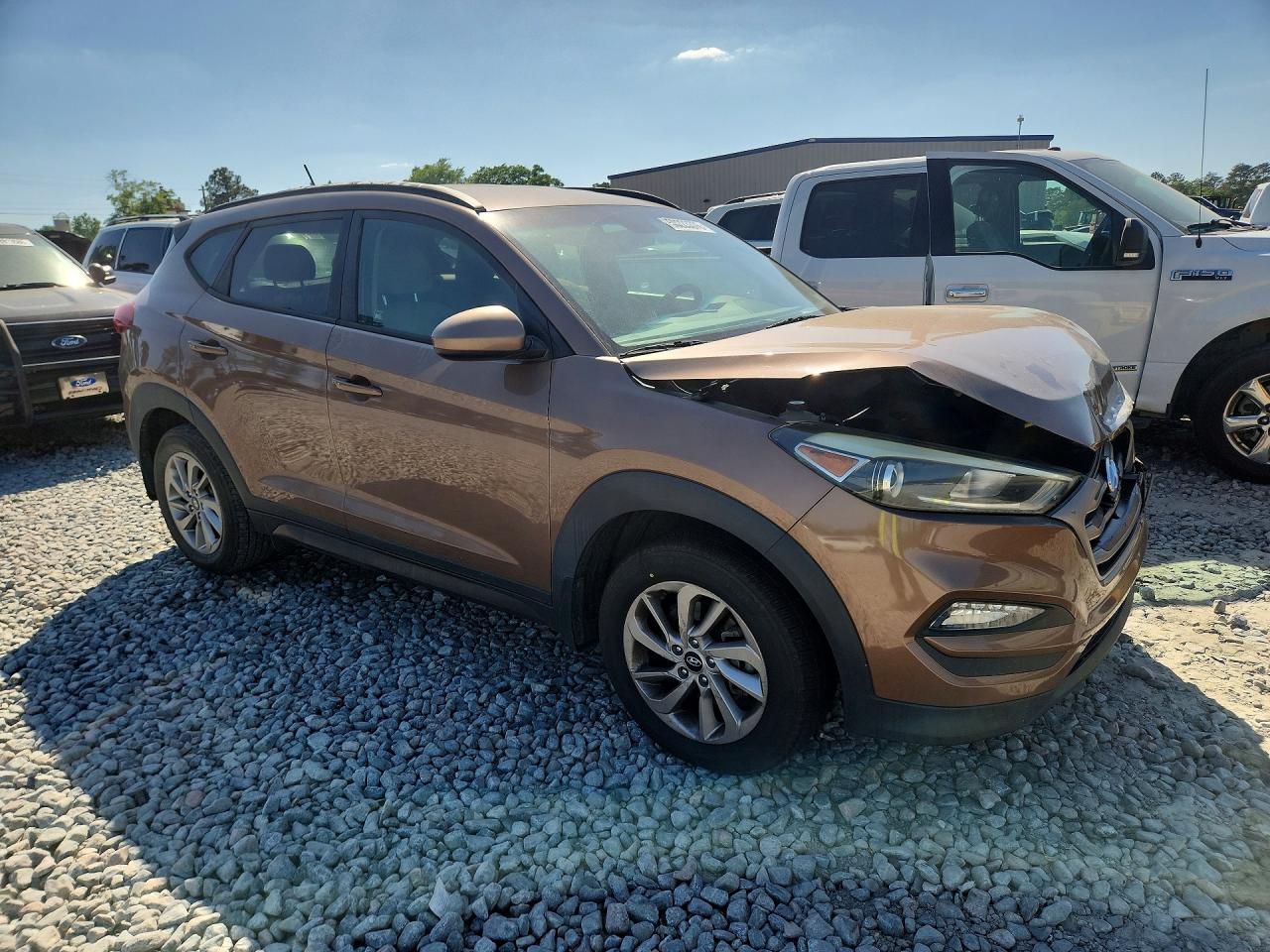 2016 Hyundai Tucson Se Brown vin: KM8J33A42GU109590