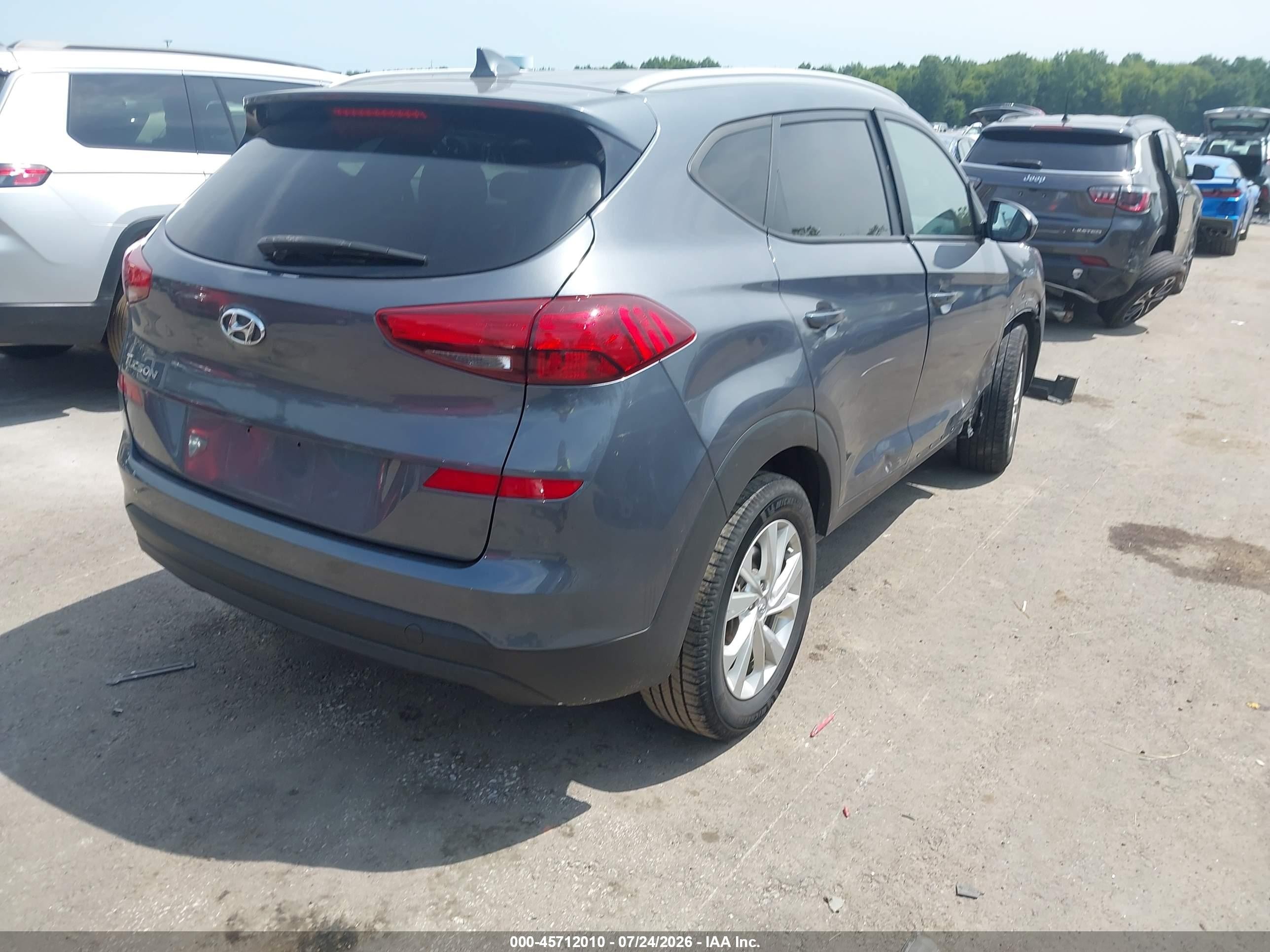 2019 Hyundai Tucson Value Gray vin: KM8J33A43KU973458
