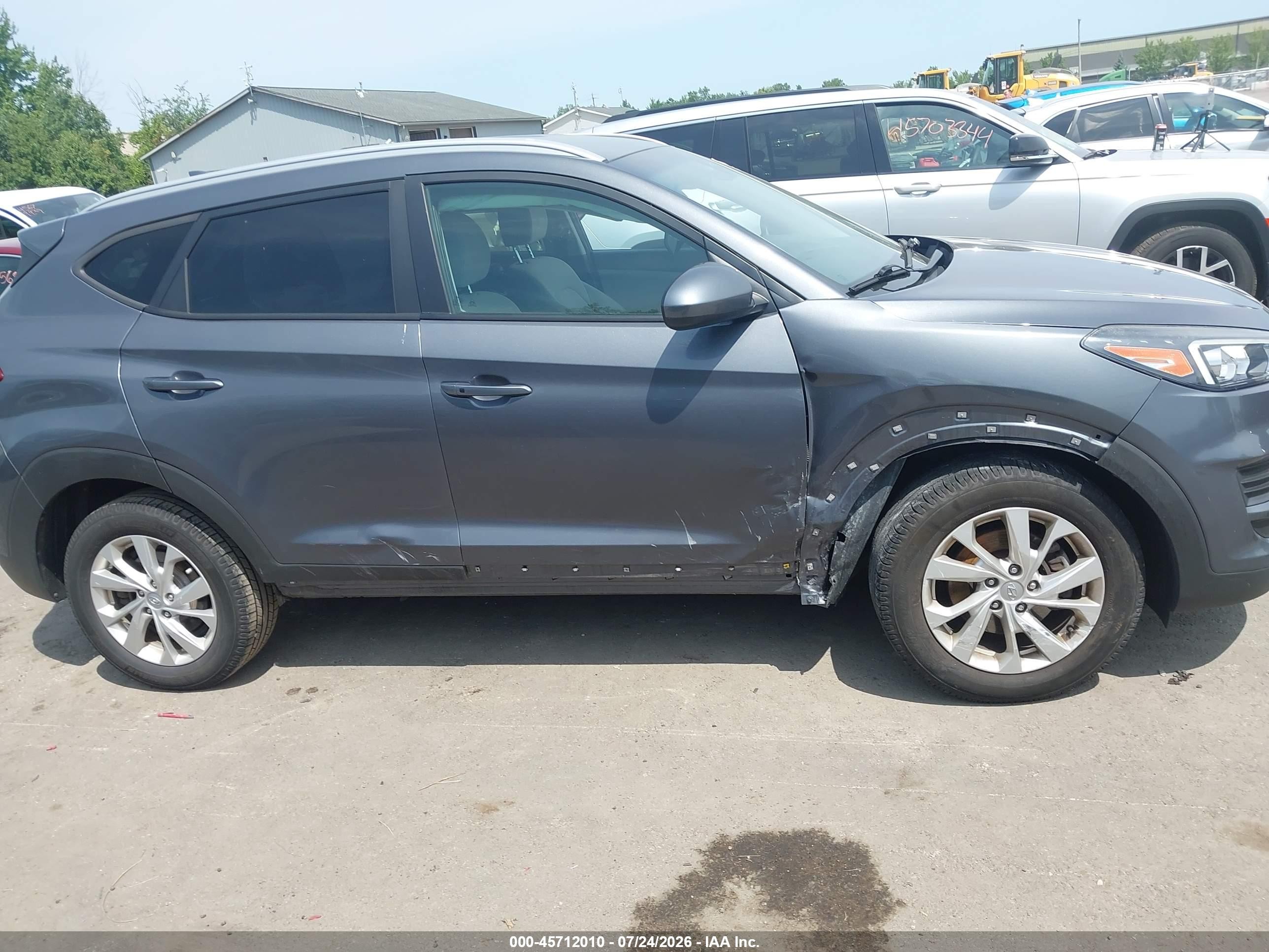 2019 Hyundai Tucson Value Gray vin: KM8J33A43KU973458