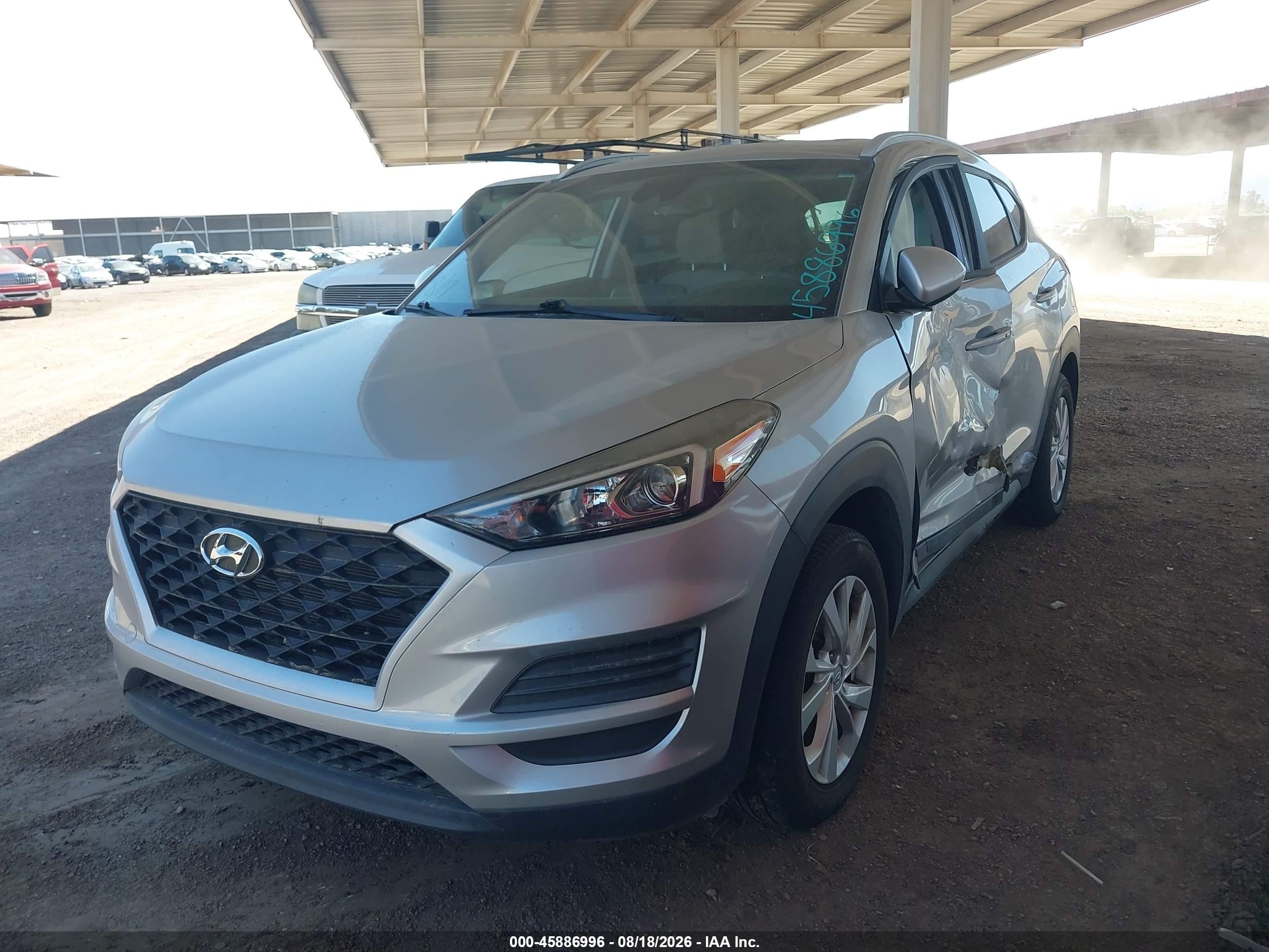 2020 Hyundai Tucson Value Gray vin: KM8J33A46LU176445