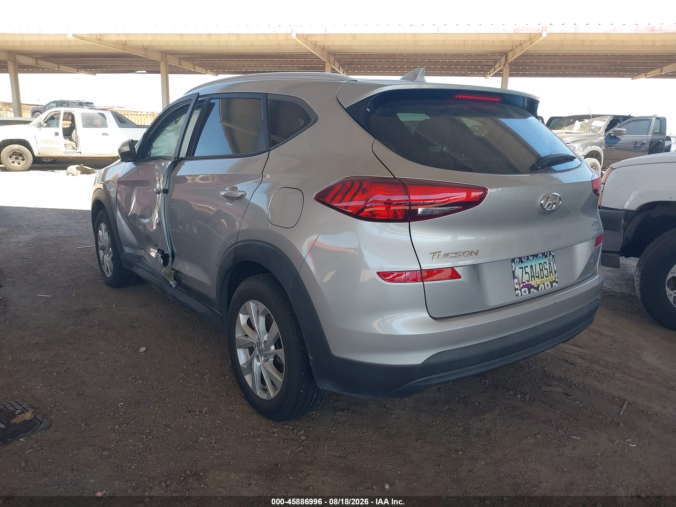 2020 Hyundai Tucson Value Gray vin: KM8J33A46LU176445