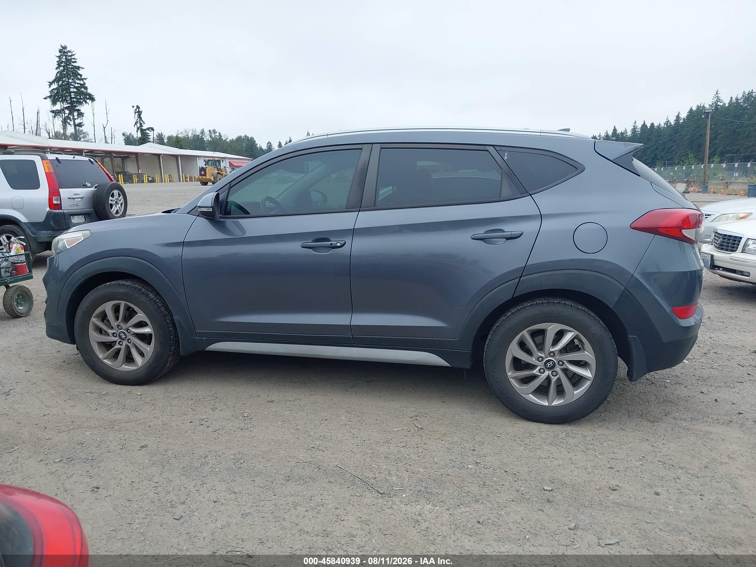 2018 Hyundai Tucson Sel Plus Gray vin: KM8J33A48JU629204