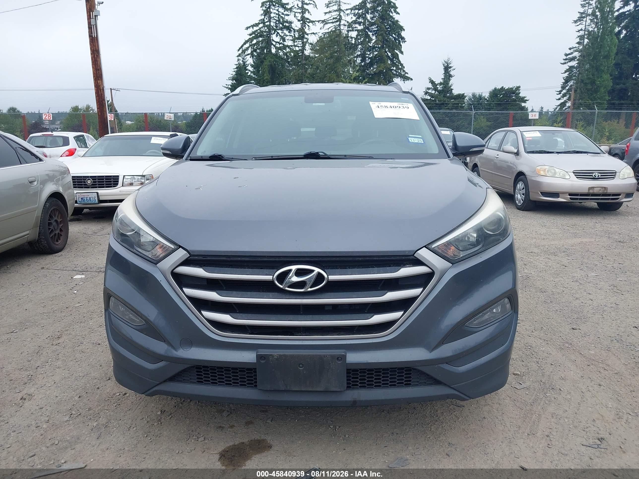 2018 Hyundai Tucson Sel Plus Gray vin: KM8J33A48JU629204