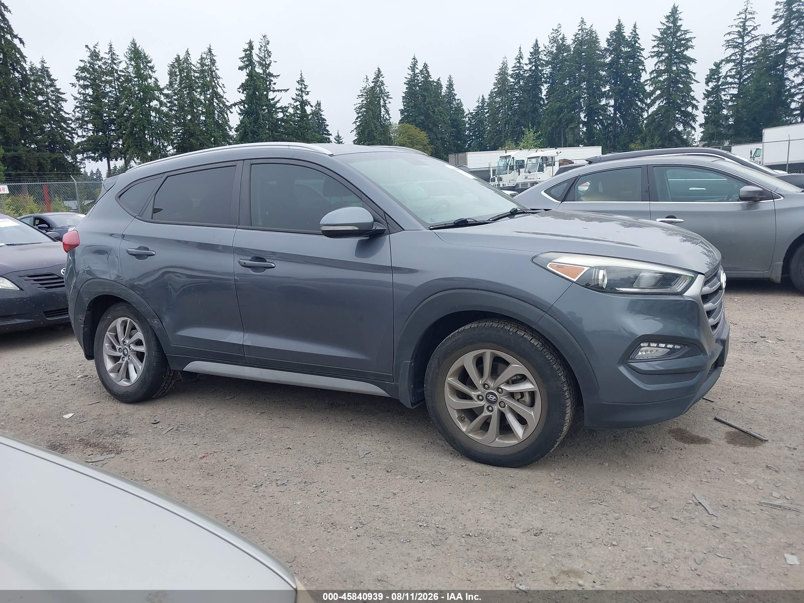 2018 Hyundai Tucson Sel Plus Gray vin: KM8J33A48JU629204