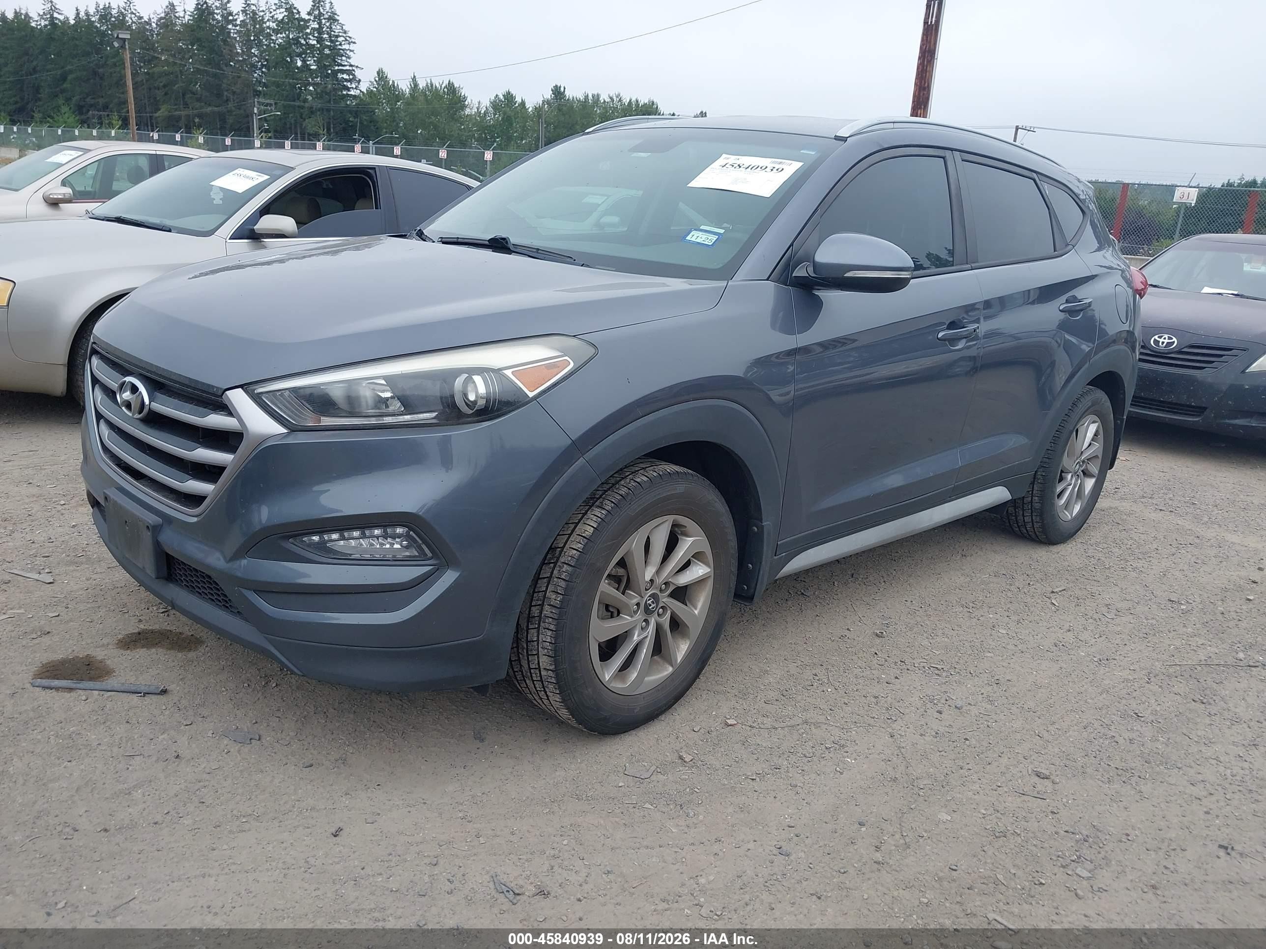 2018 Hyundai Tucson Sel Plus Gray vin: KM8J33A48JU629204