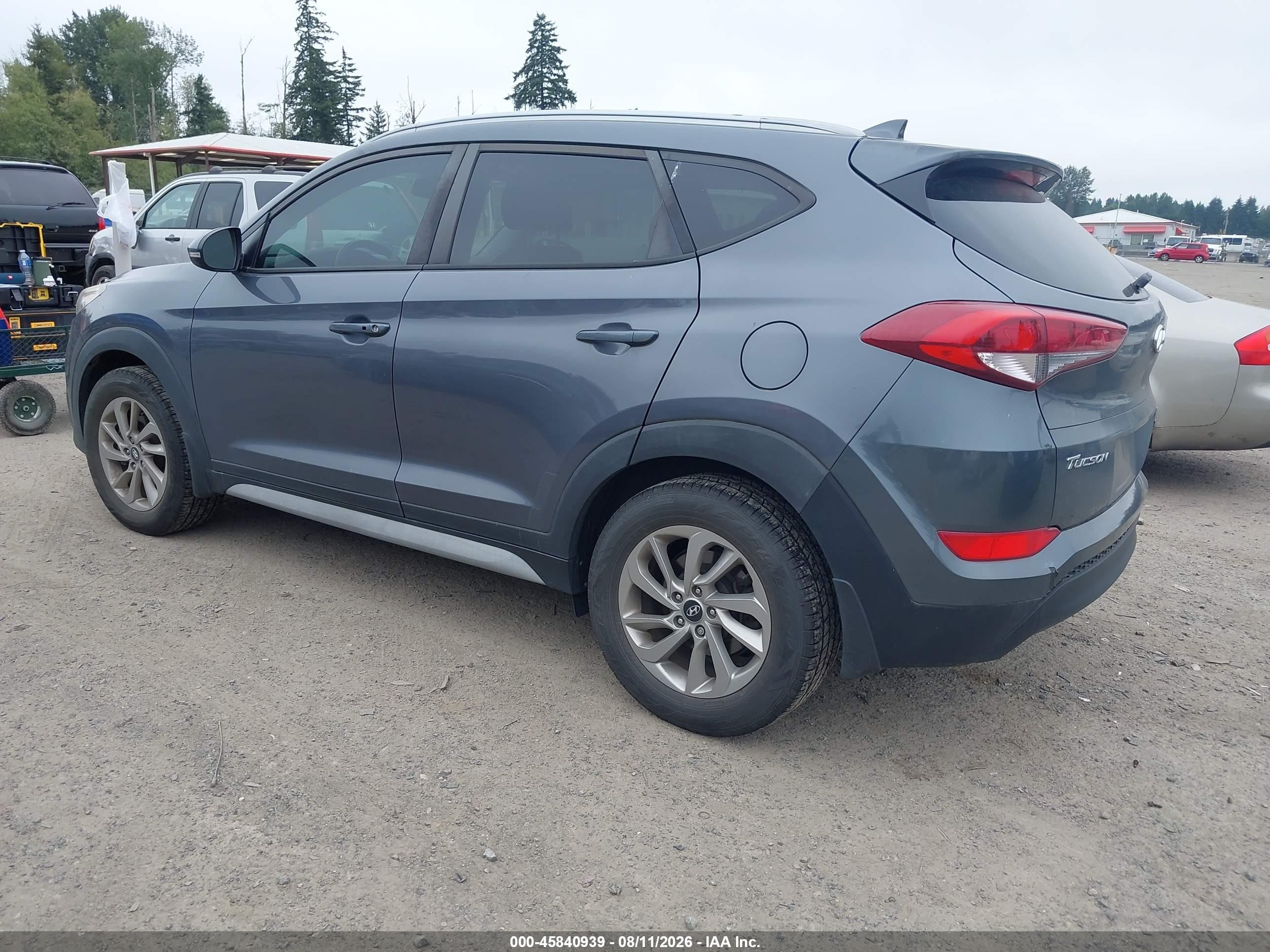 2018 Hyundai Tucson Sel Plus Gray vin: KM8J33A48JU629204