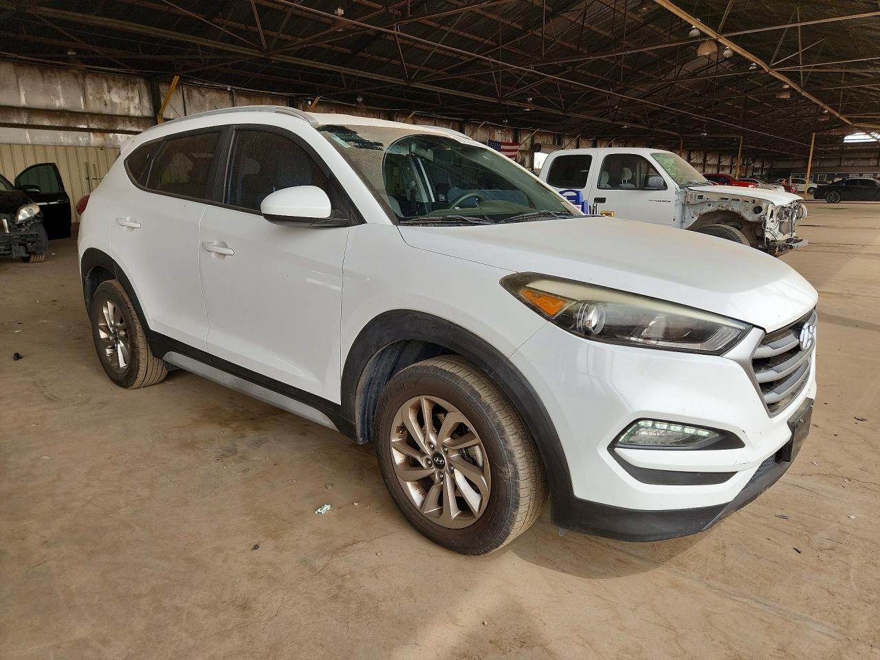 2017 Hyundai Tucson Se White vin: KM8J33A49HU463737