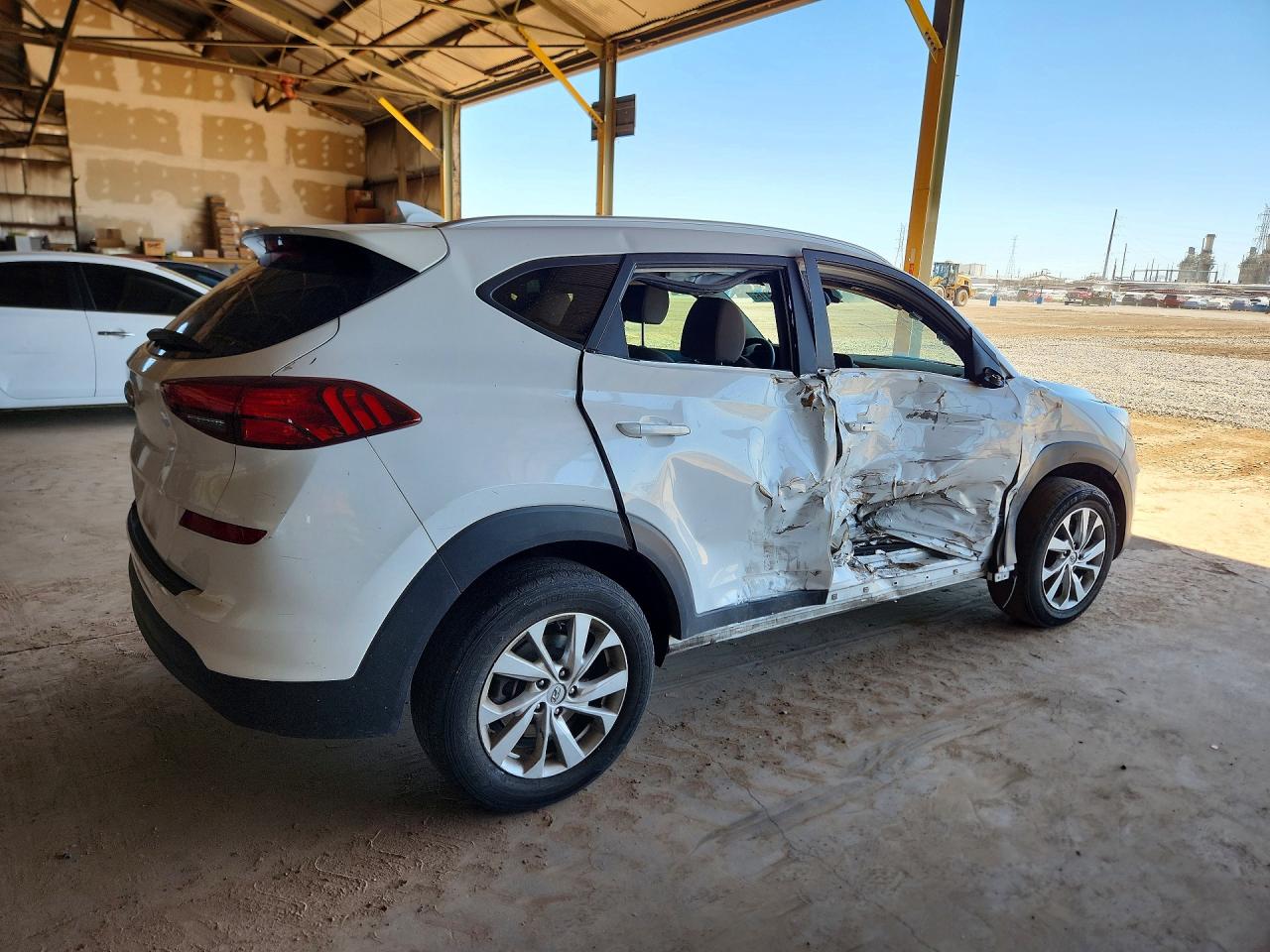 2020 Hyundai Tucson Value White vin: KM8J33A49LU214542
