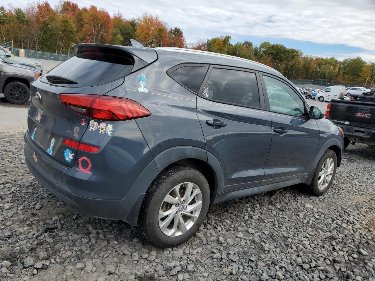 2021 Hyundai Tucson Limited Blue vin: KM8J33A49MU340904