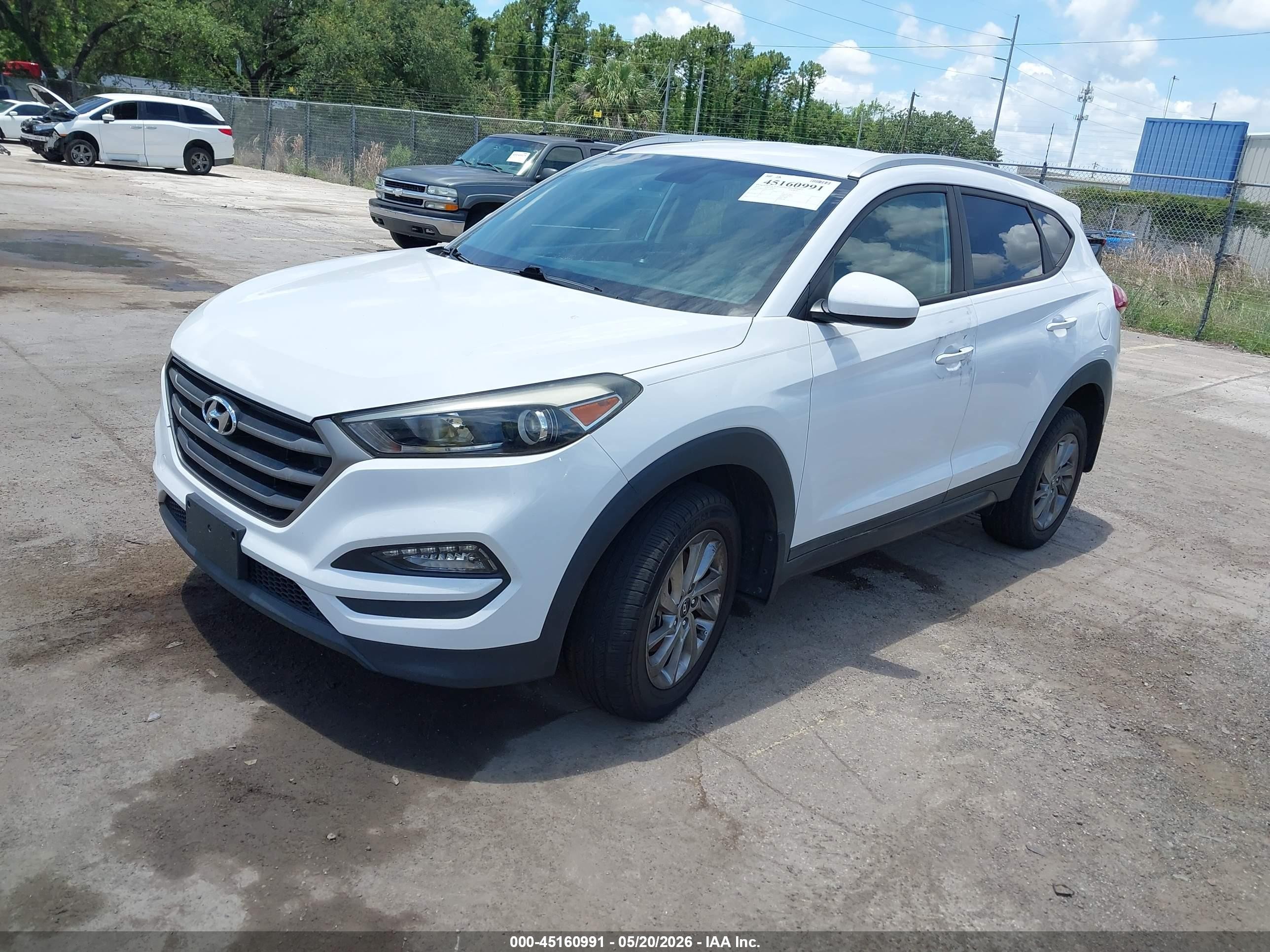 2016 Hyundai Tucson Se Белый vin: KM8J33A4XGU160092