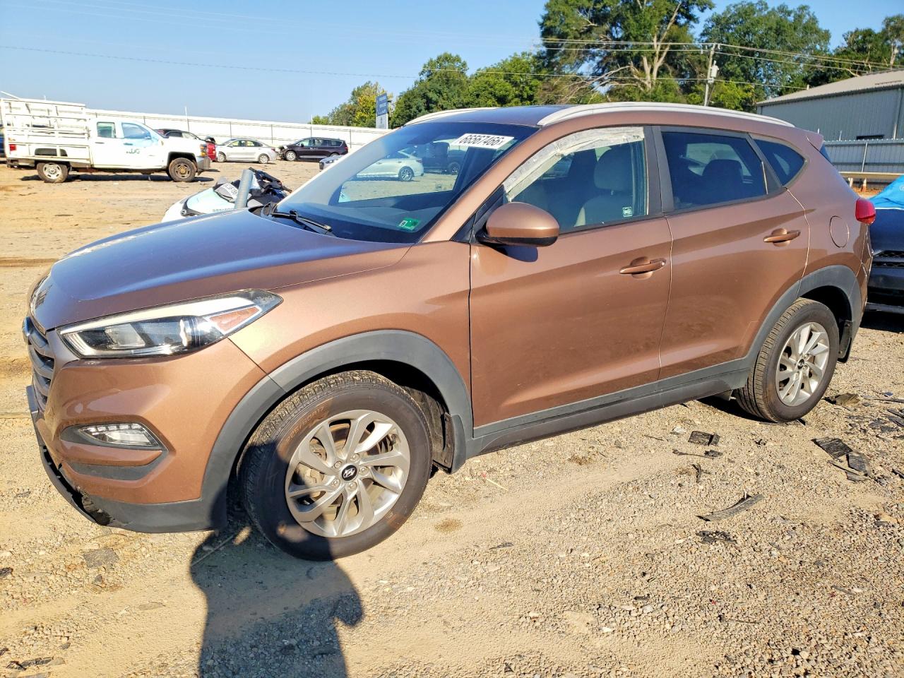 2016 Hyundai Tucson Se Brown vin: KM8J33A4XGU199751