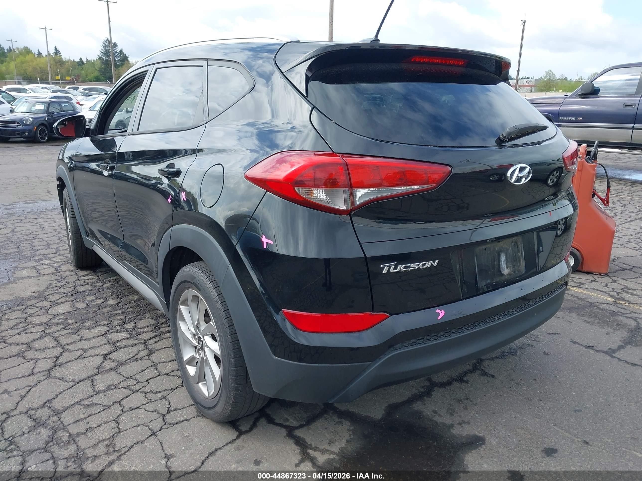 2017 Hyundai Tucson Se Black vin: KM8J33A4XHU271131