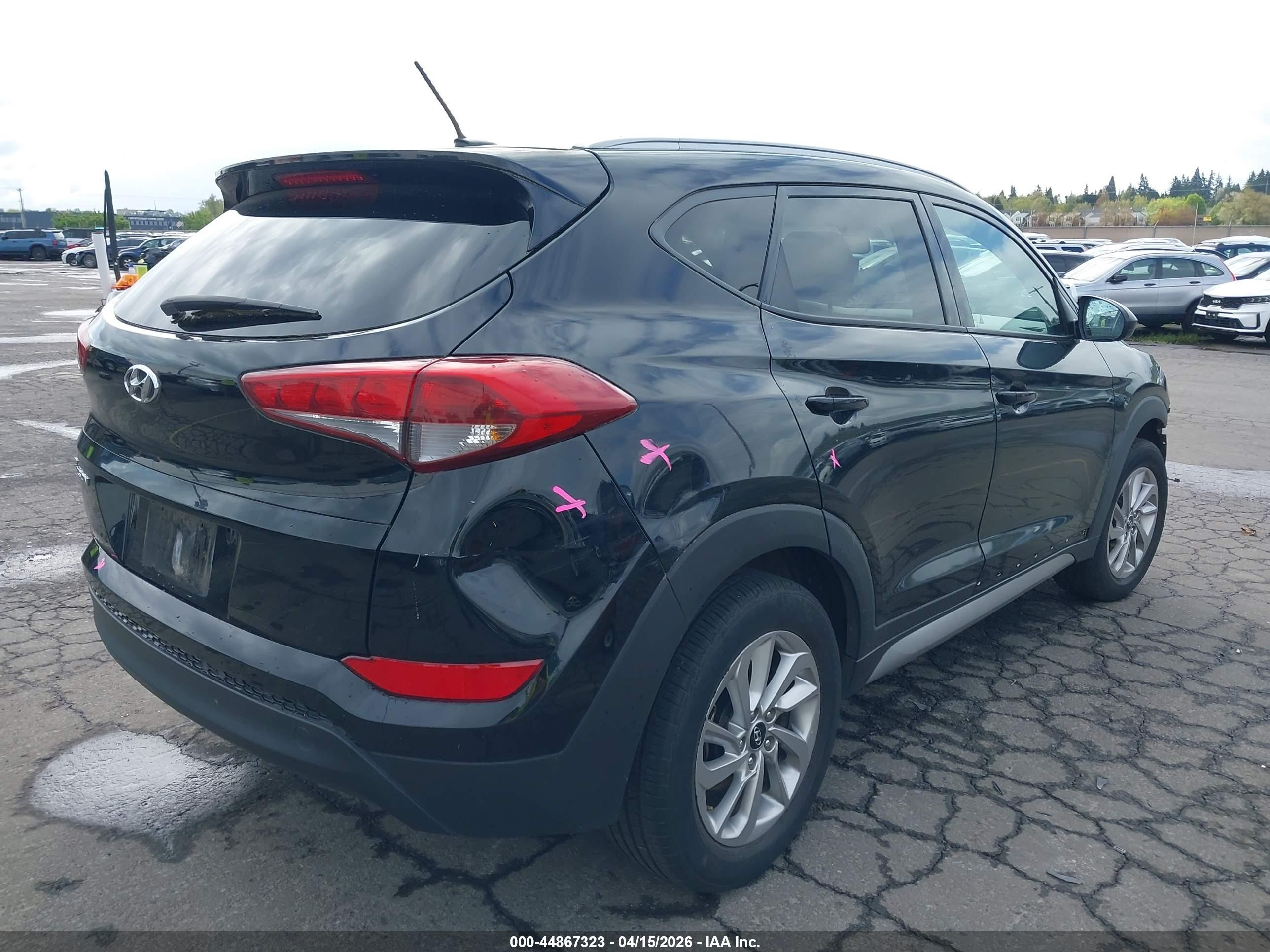 2017 Hyundai Tucson Se Black vin: KM8J33A4XHU271131