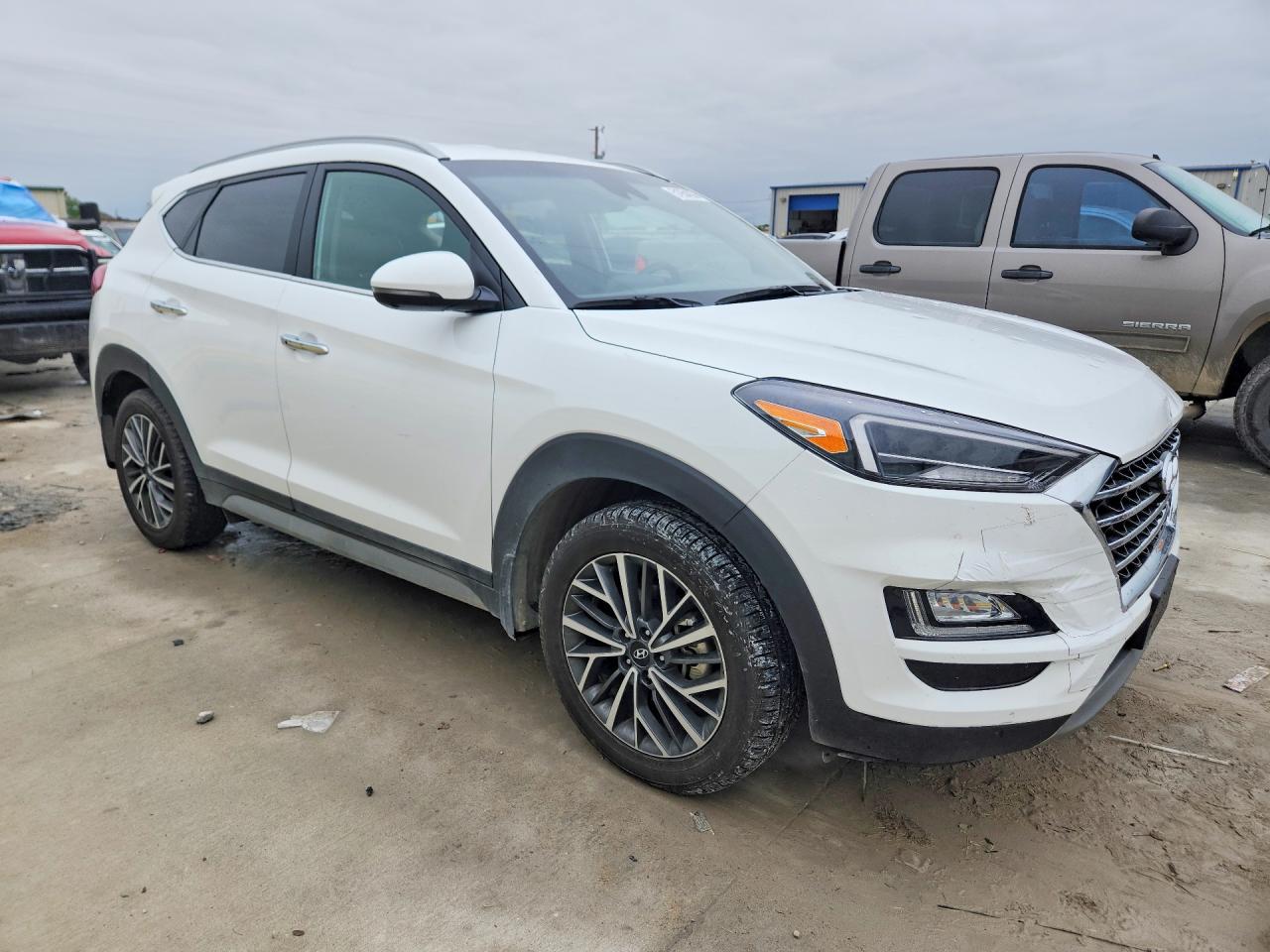 2021 Hyundai Tucson Limited Белый vin: KM8J33AL2MU283632