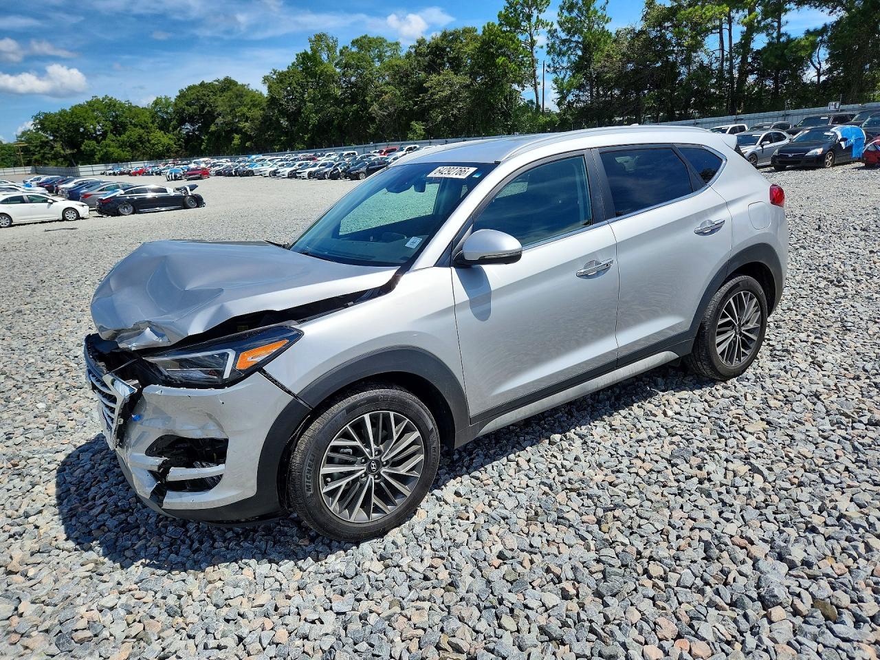 2021 Hyundai Tucson Limited Silver vin: KM8J33AL2MU354909
