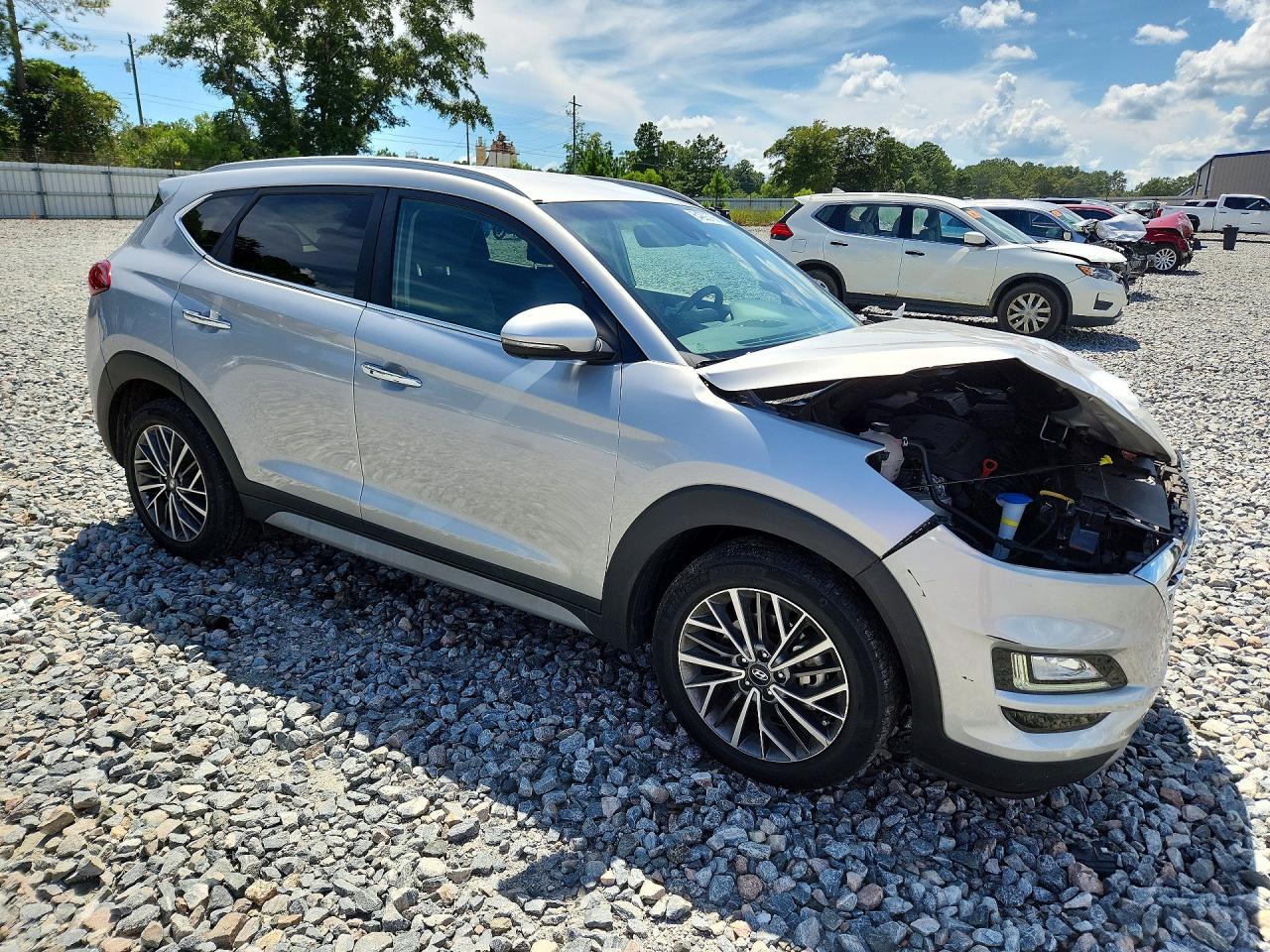 2021 Hyundai Tucson Limited Silver vin: KM8J33AL2MU354909