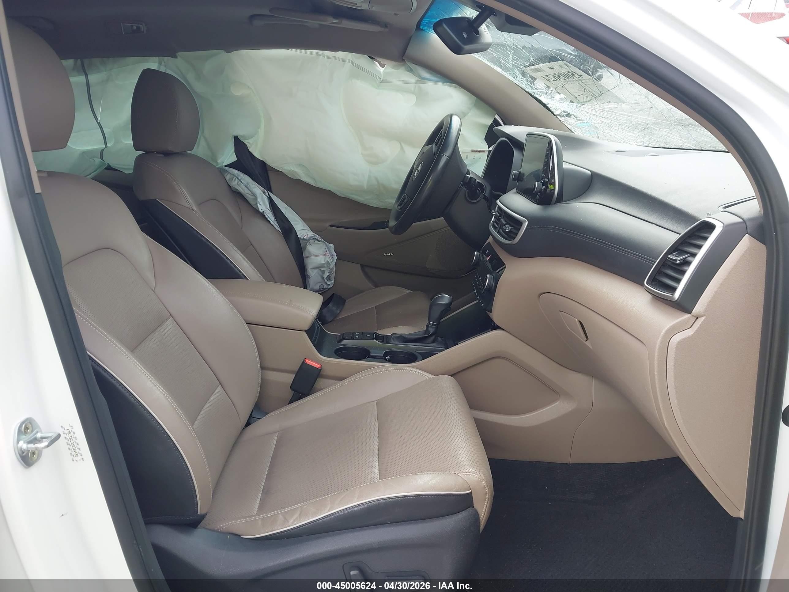 2021 Hyundai Tucson Ultimate White vin: KM8J33AL3MU324432