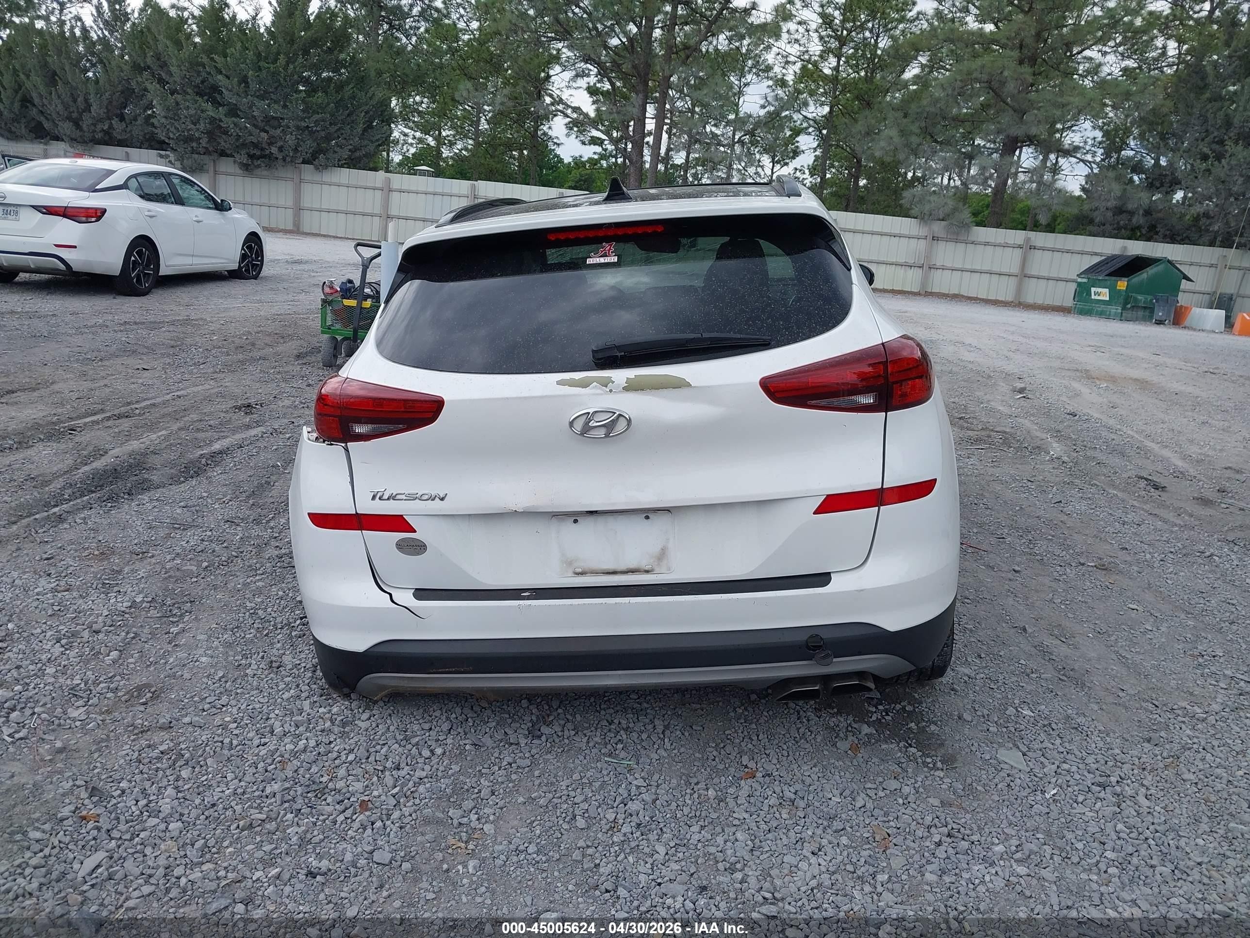 2021 Hyundai Tucson Ultimate White vin: KM8J33AL3MU324432