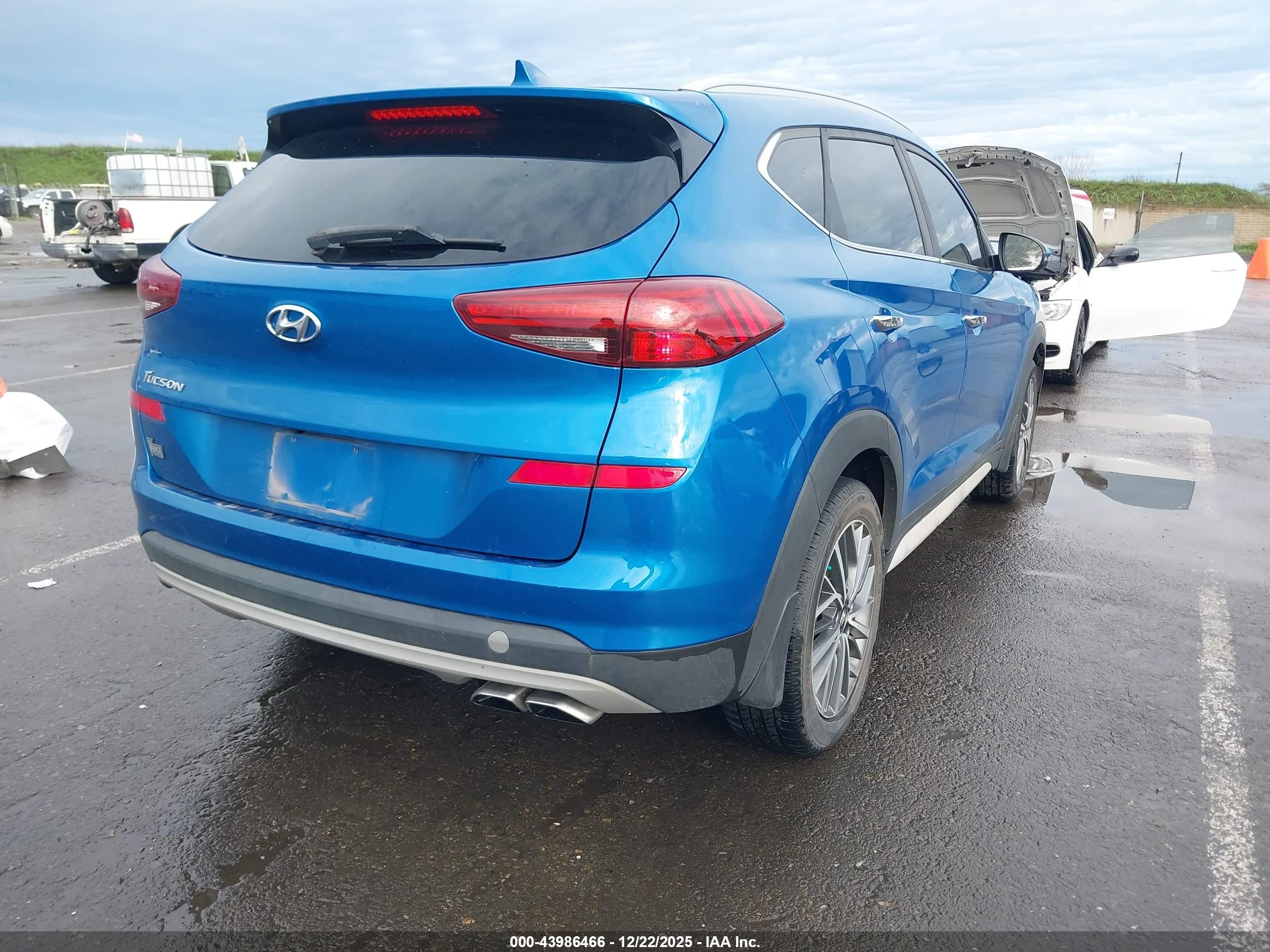 2019 Hyundai Tucson Limited Blue vin: KM8J33AL7KU915375