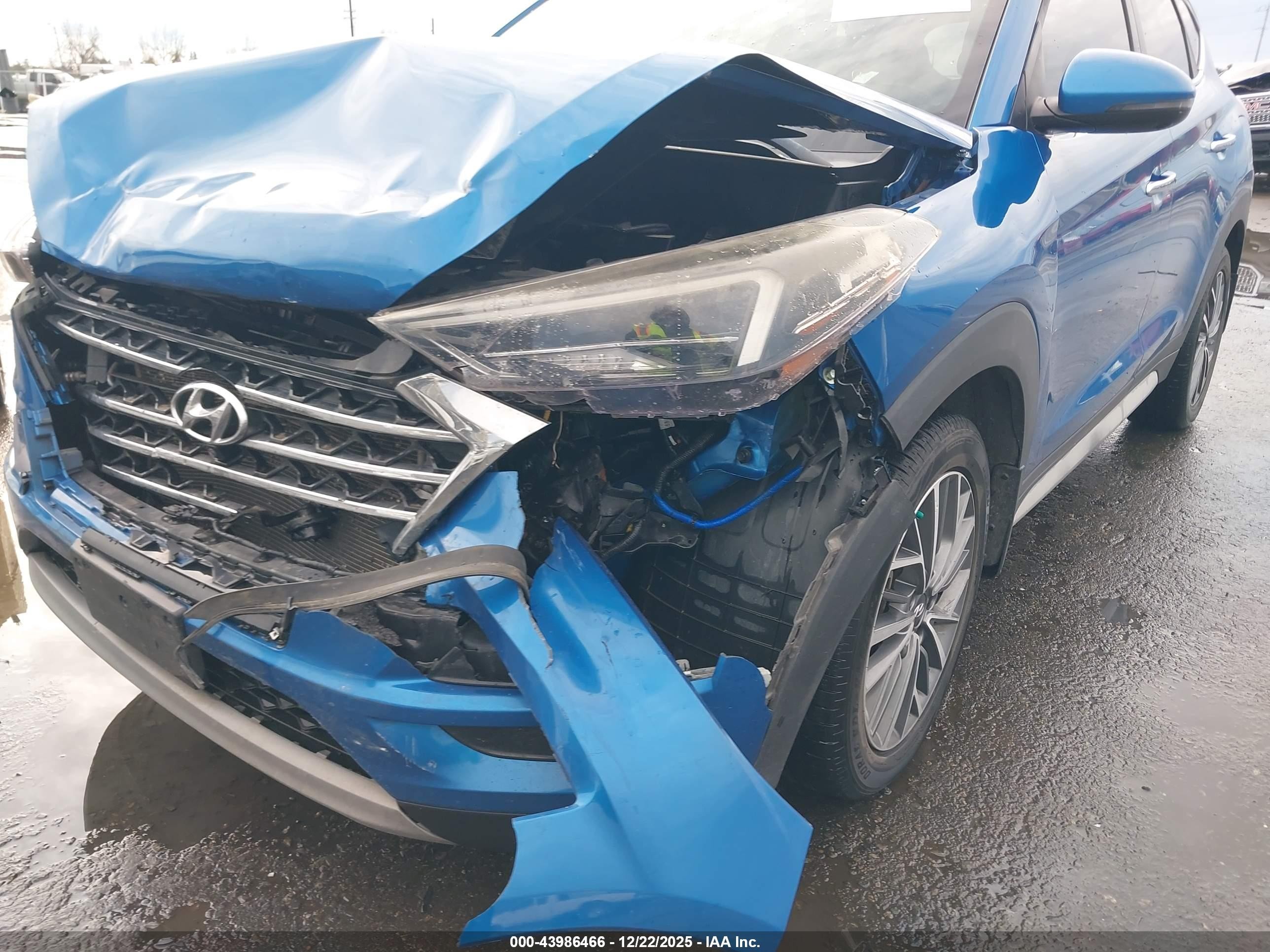 2019 Hyundai Tucson Limited Blue vin: KM8J33AL7KU915375