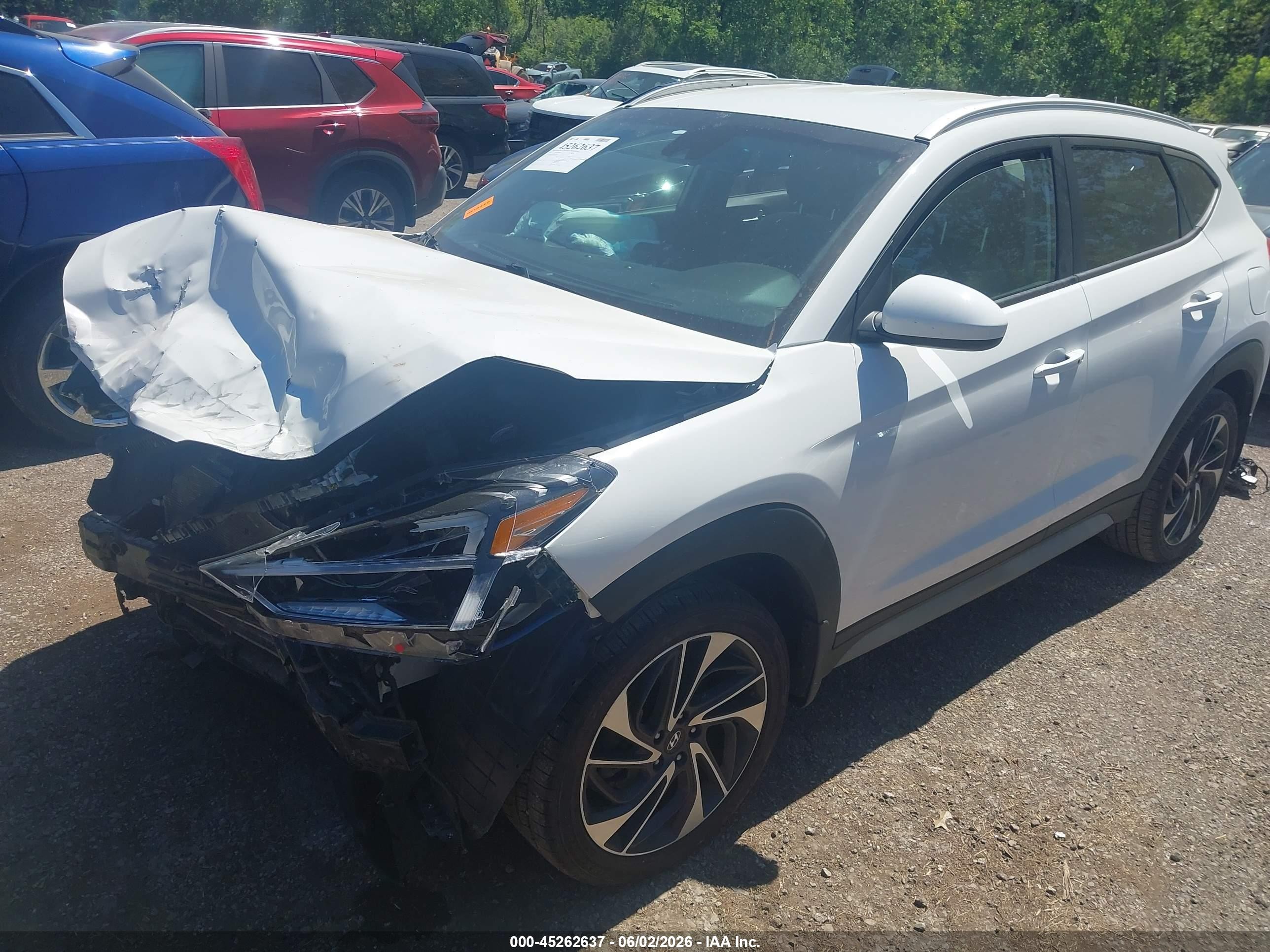 2020 Hyundai Tucson Sport White vin: KM8J33AL9LU181632