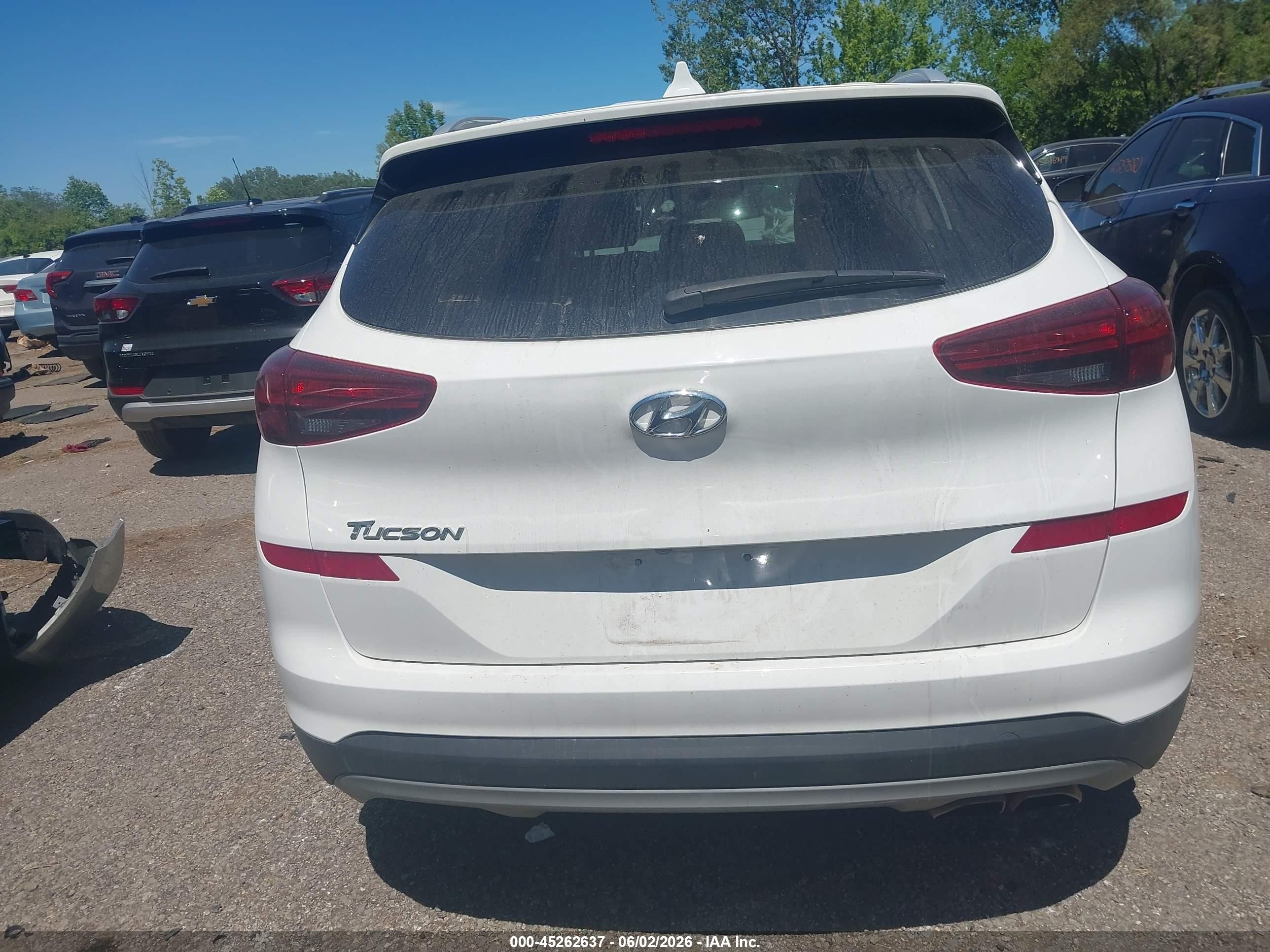 2020 Hyundai Tucson Sport White vin: KM8J33AL9LU181632