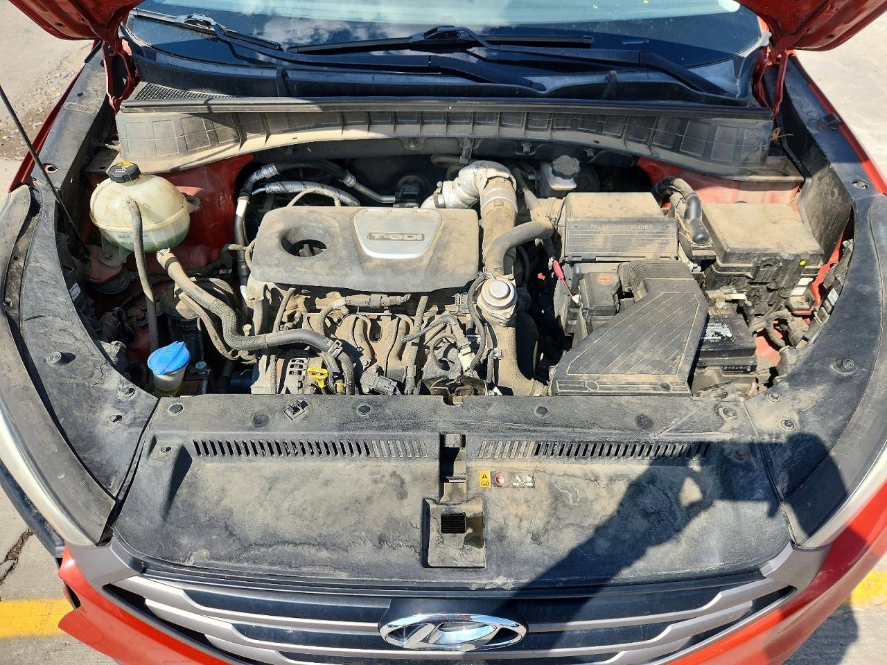 2016 Hyundai Tucson Sport Оранжевый vin: KM8J3CA20GU095588