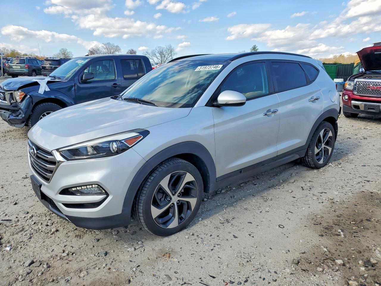 2016 Hyundai Tucson Limited Silver vin: KM8J3CA21GU059263