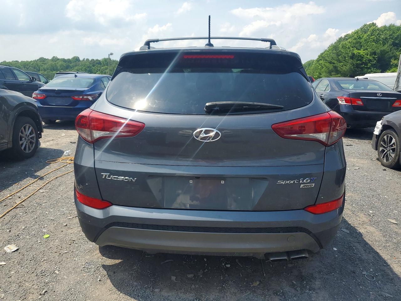 2016 Hyundai Tucson Sport Blue vin: KM8J3CA21GU071316