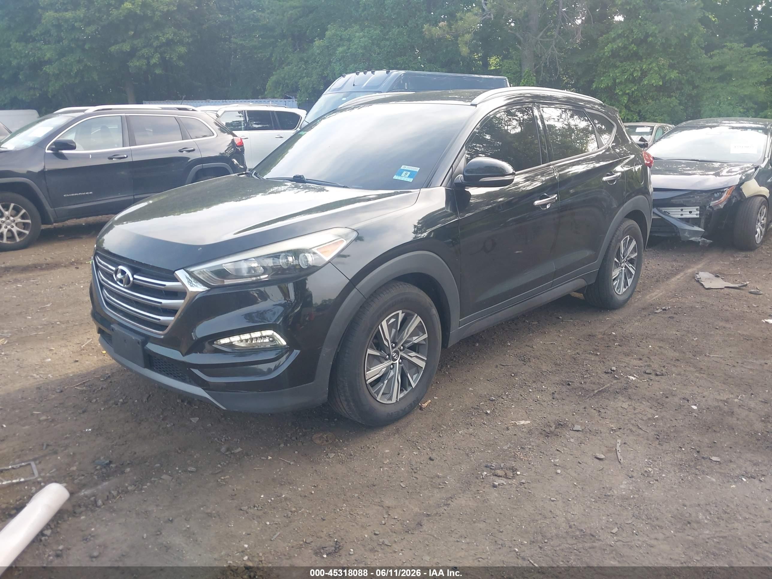 2016 Hyundai Tucson Limited Black vin: KM8J3CA21GU119963