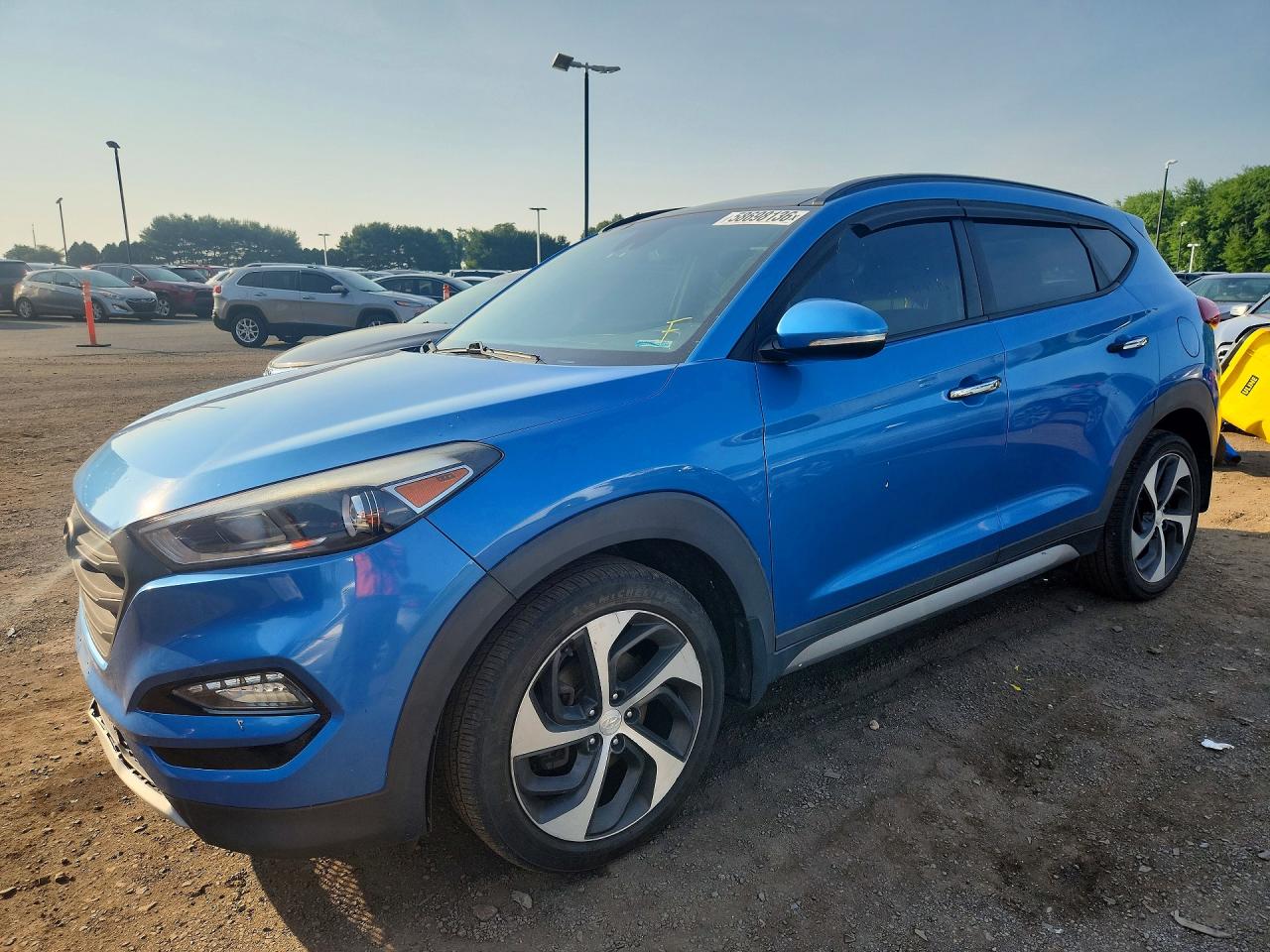 2017 Hyundai Tucson Limited Blue vin: KM8J3CA22HU305268