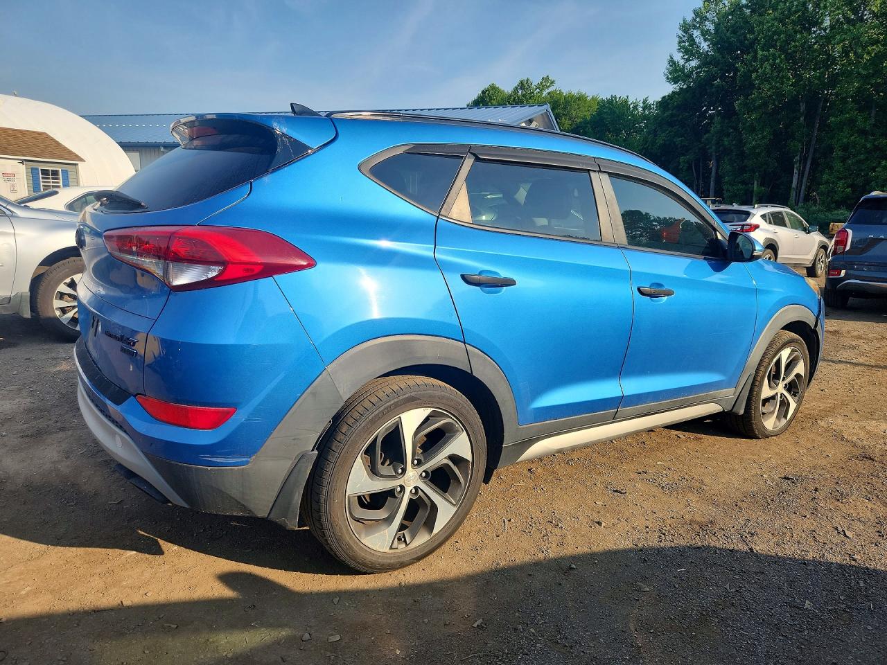 2017 Hyundai Tucson Limited Blue vin: KM8J3CA22HU305268